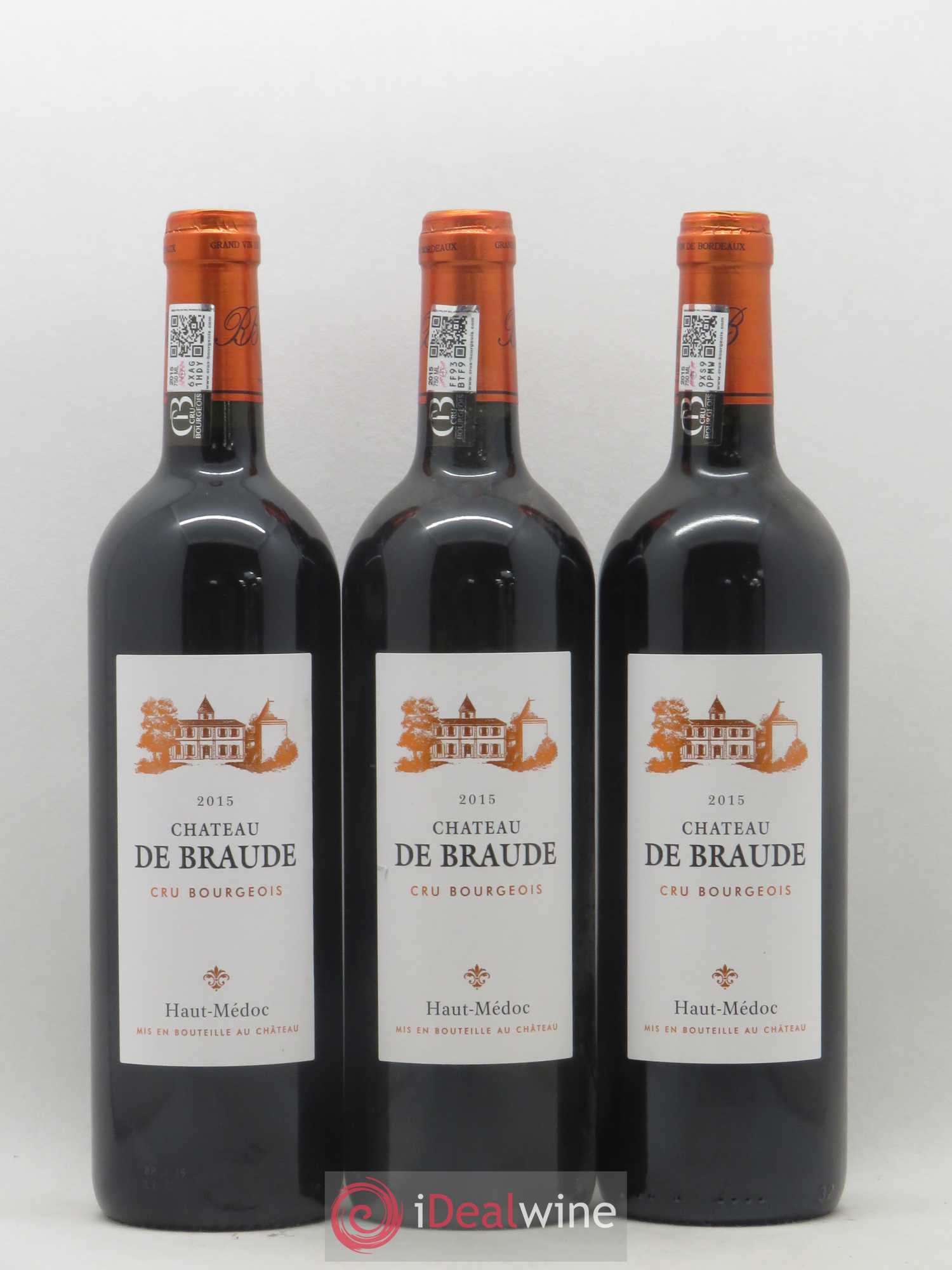 Haut Médoc Chateau de Braude Cru Bourgeois  2015 - Lot de 6 bouteilles - 2