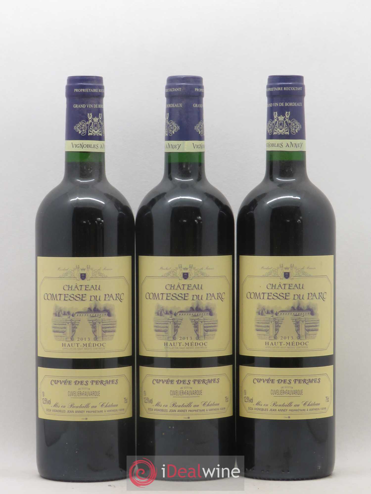Haut Médoc Chateau Contesse du Parc Cuvée des Termes  (sans prix de réserve) 2013 - Lot de 6 bouteilles - 2
