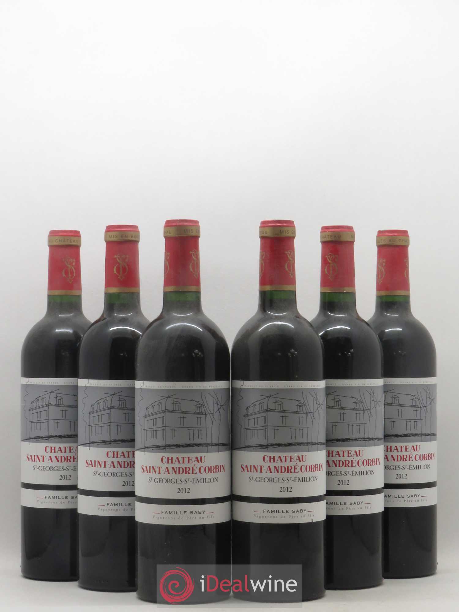 Saint-Georges-Saint-Émilion Chateau Saint André Corbin (sans prix de réserve) 2012 - Posten von 6 Flaschen - 0