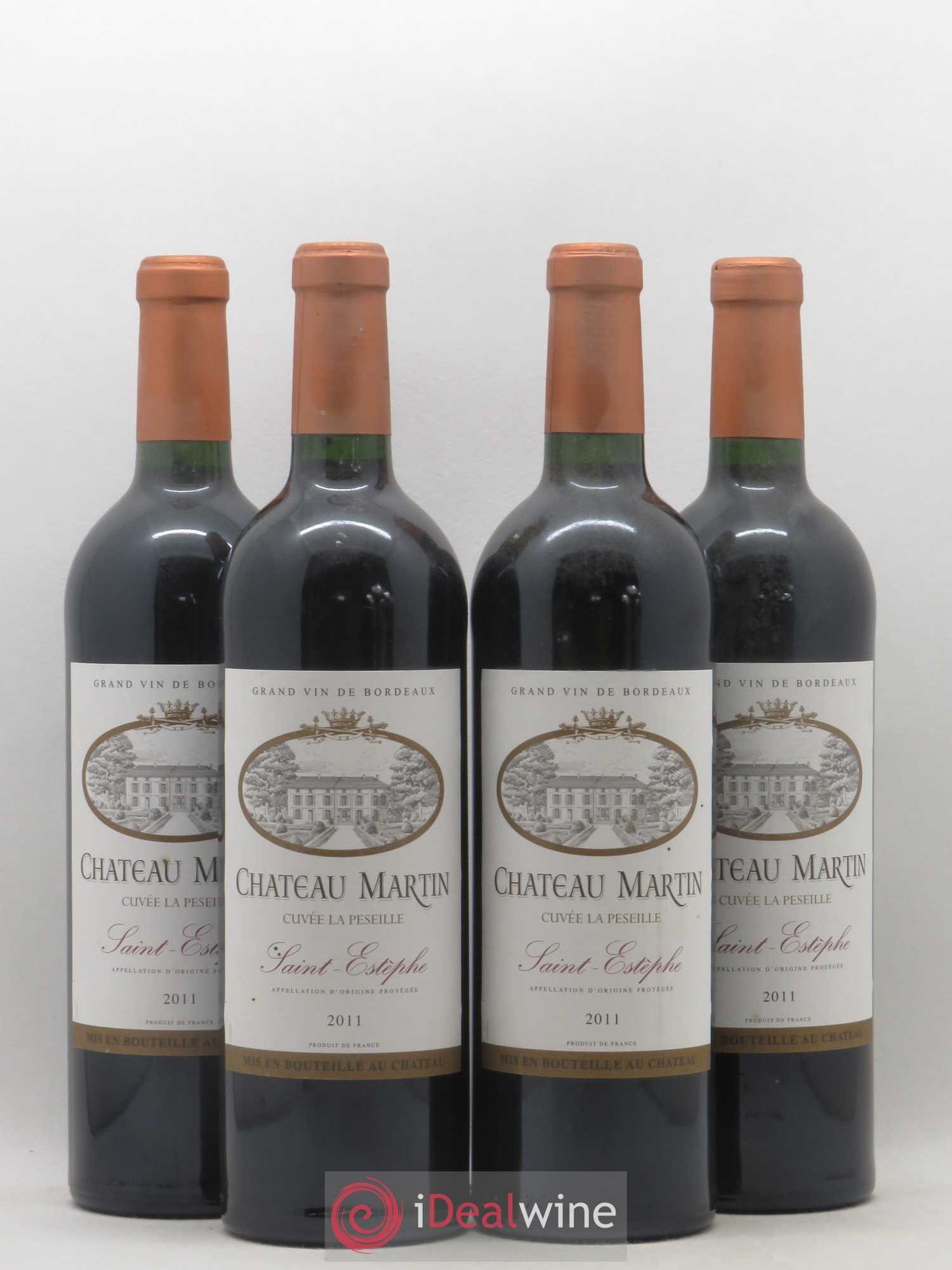 Saint-Estèphe Chateau Martin Cuvée La Peseille 2011 - Posten von 4 Flaschen - 0