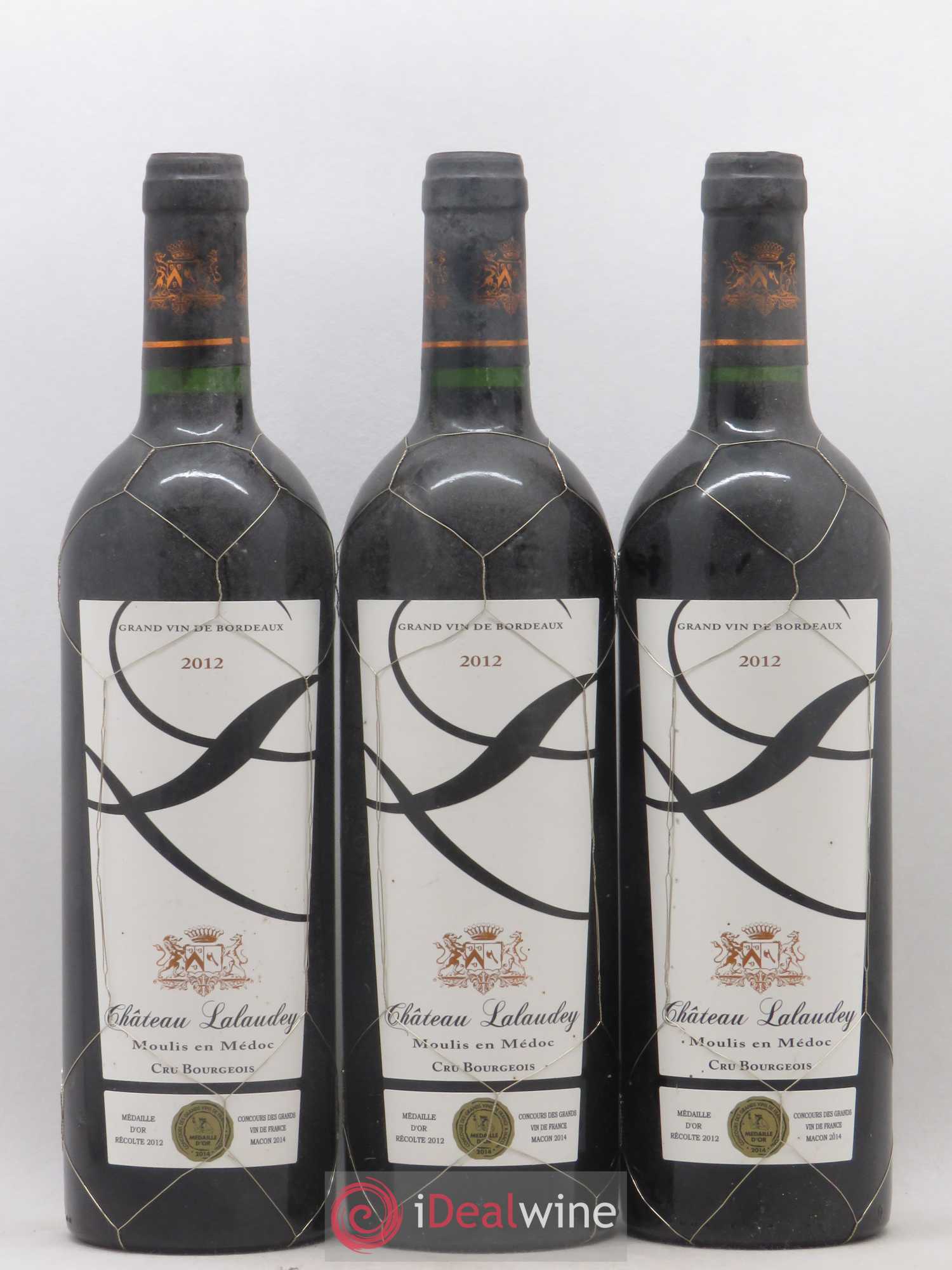 Moulis en Médoc Chateau Lalaudey Moulis en Médoc Cru Bourgeois (sans prix de réserve) 2012 - Lot de 6 bouteilles - 1