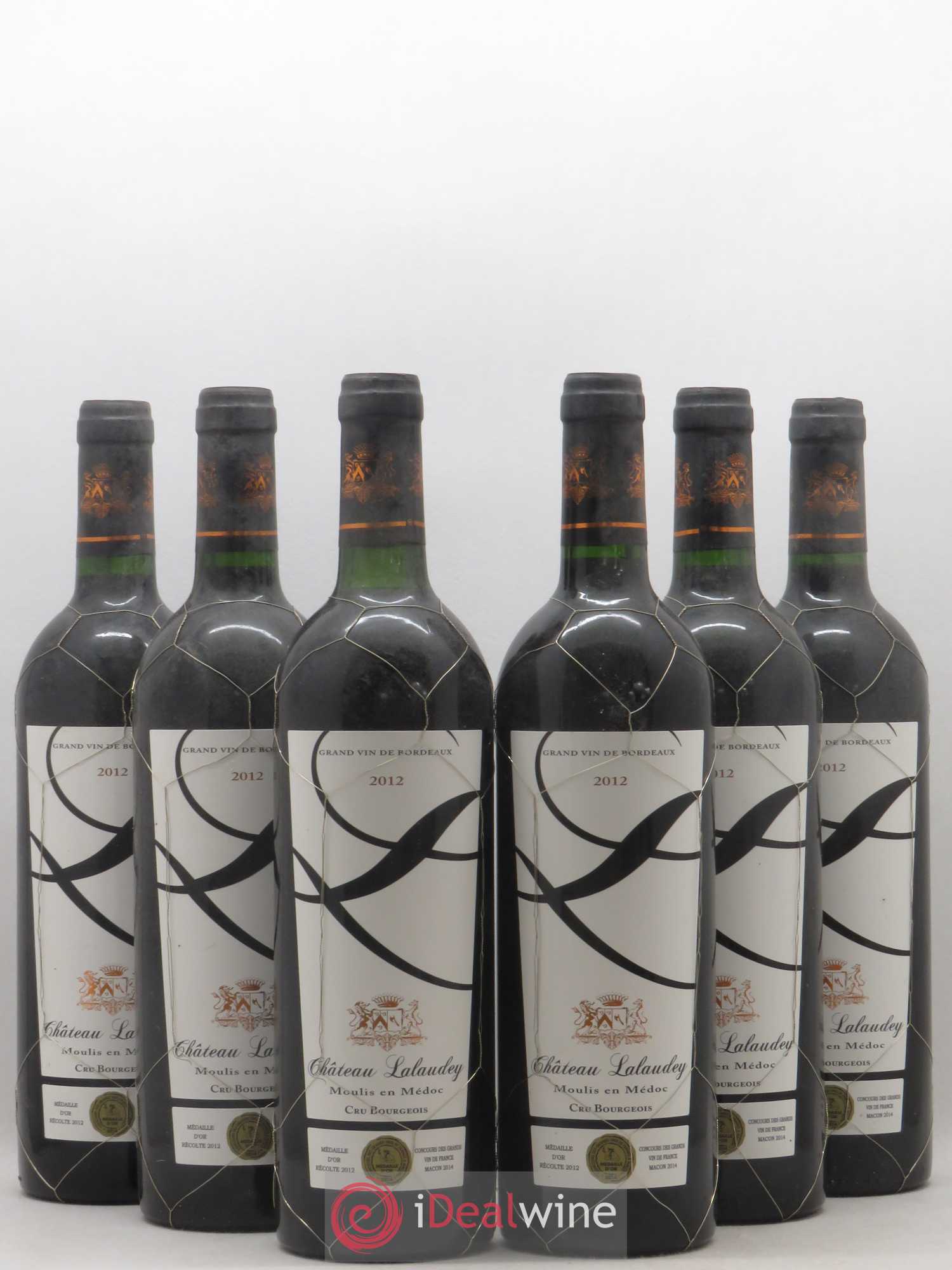 Moulis en Médoc Chateau Lalaudey Moulis en Médoc Cru Bourgeois (sans prix de réserve) 2012 - Lot de 6 bouteilles - 0
