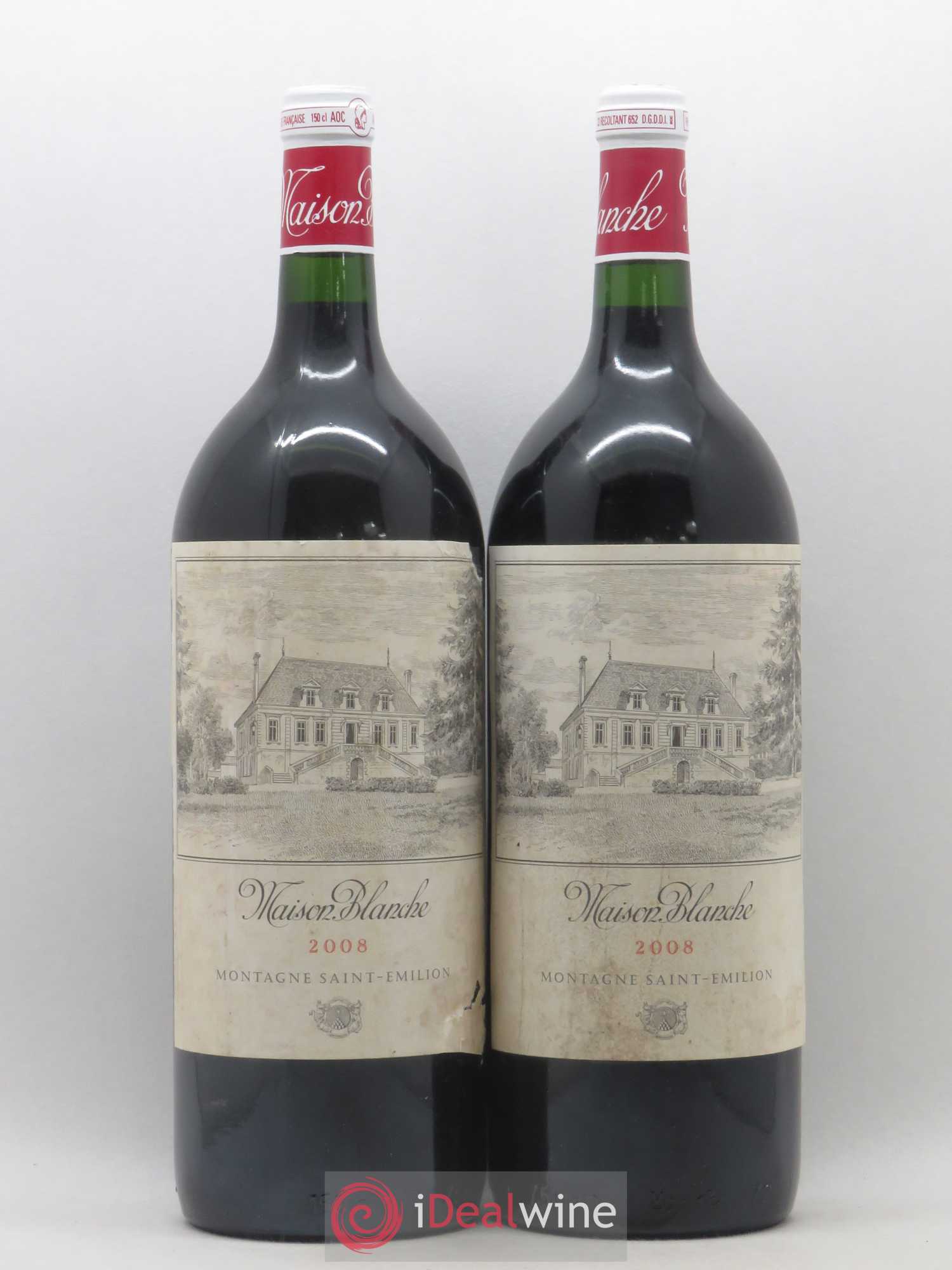 Château Maison Blanche 2008 - Lot de 2 magnums - 0