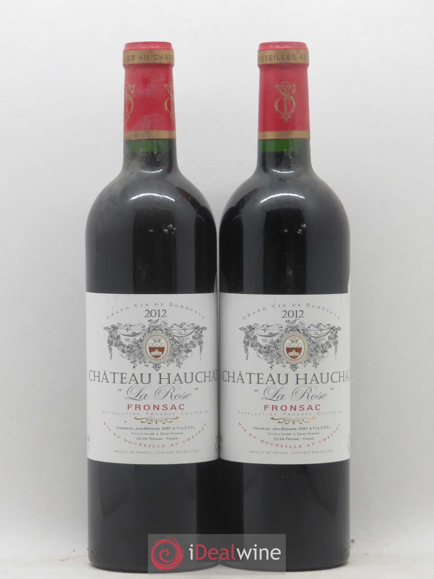 Fronsac Chateau Hauchat La Rose (sans prix de réserve) 2012 - Posten von 2 Flaschen - 0