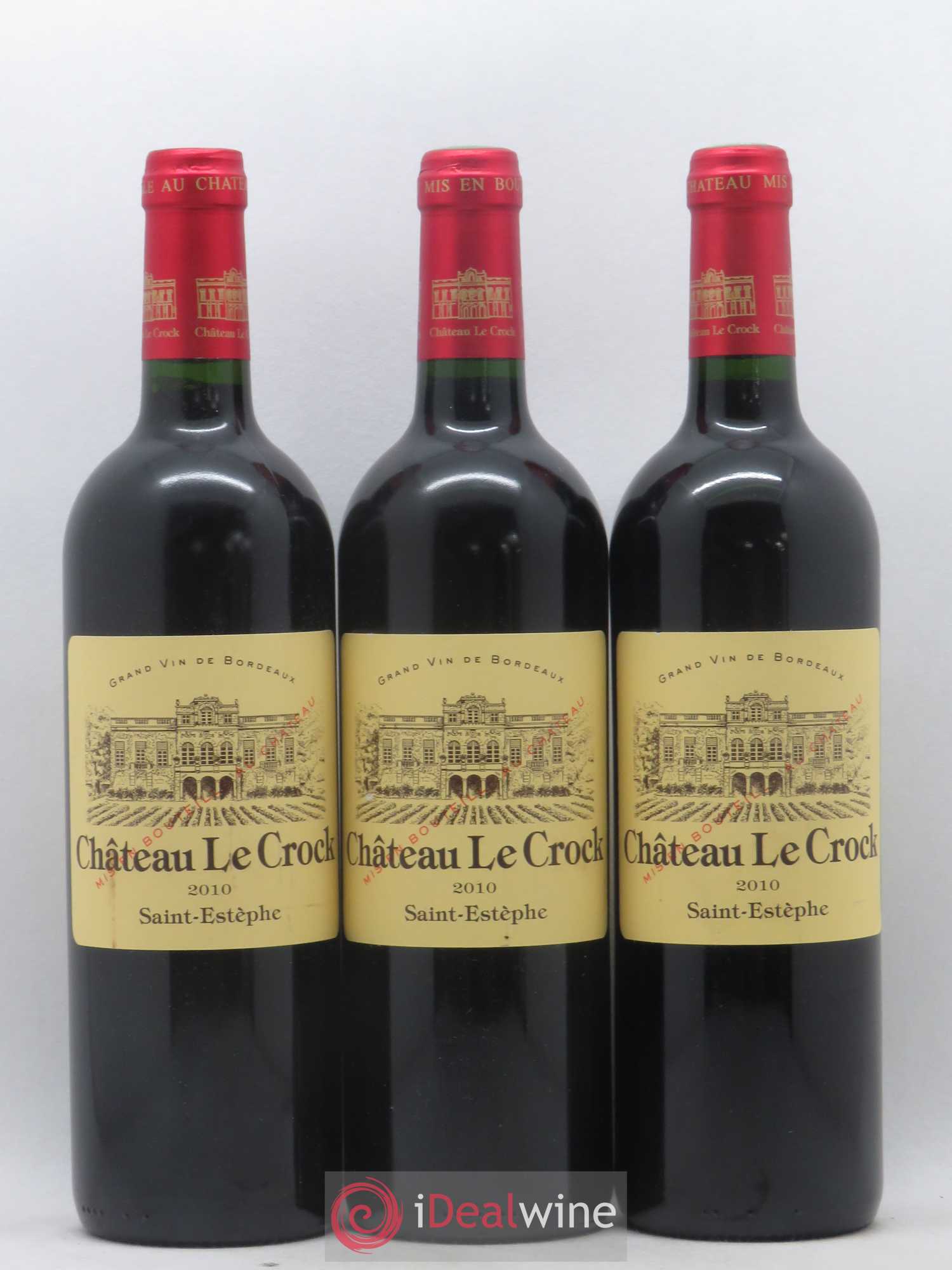 Château le Crock Cru Bourgeois 2010 - Lot de 3 bouteilles - 0
