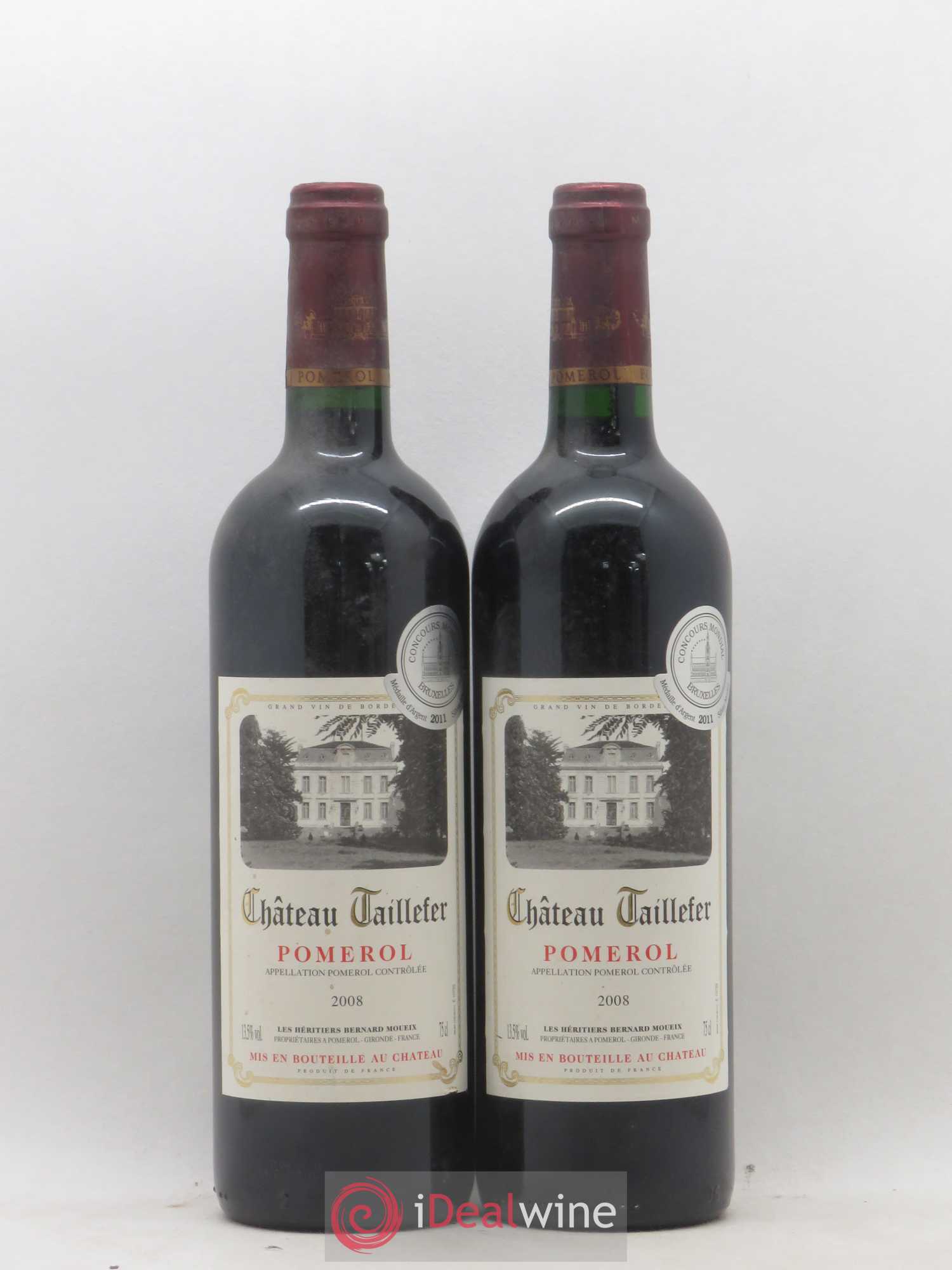 Château Taillefer 2008 - Lot de 2 bouteilles - 0