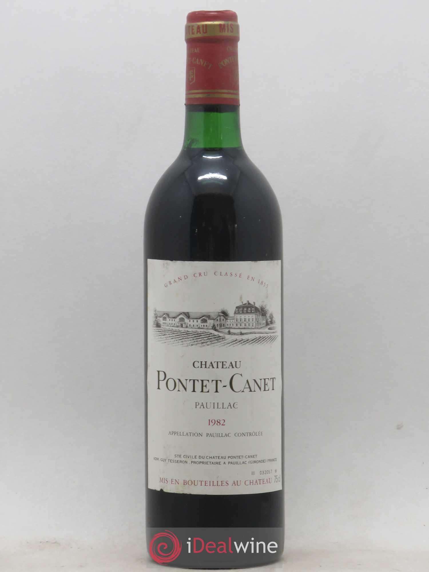 Château Pontet Canet 5ème Grand Cru Classé 1982 - Lot de 1 bouteille - 0