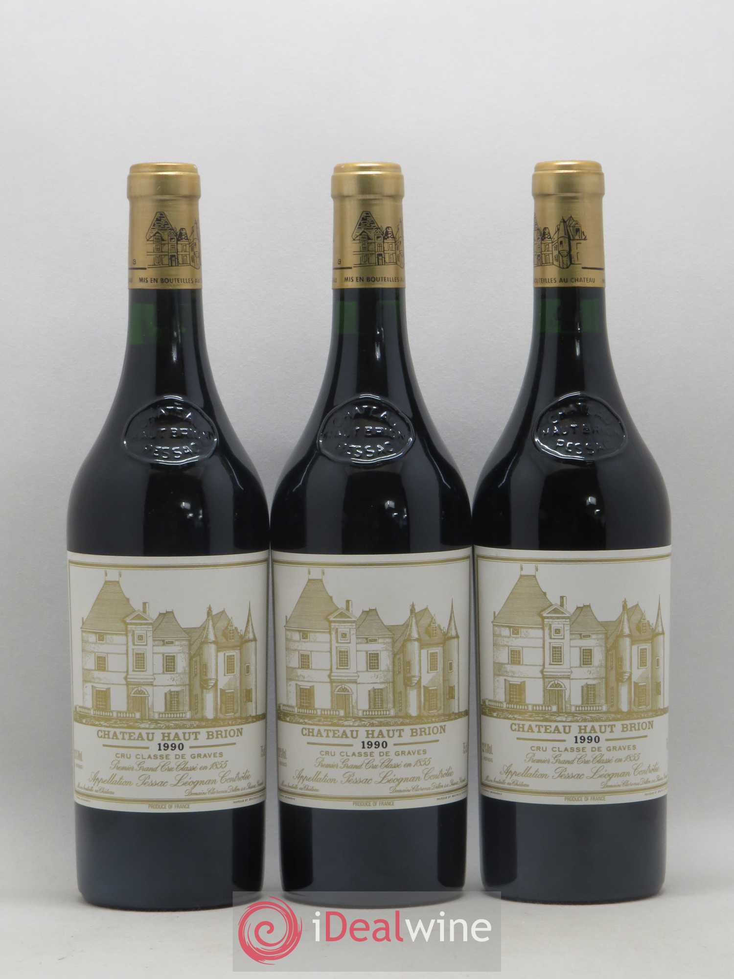 Château Haut Brion 1er Grand Cru Classé 1990 - Lot de 12 bouteilles - 1