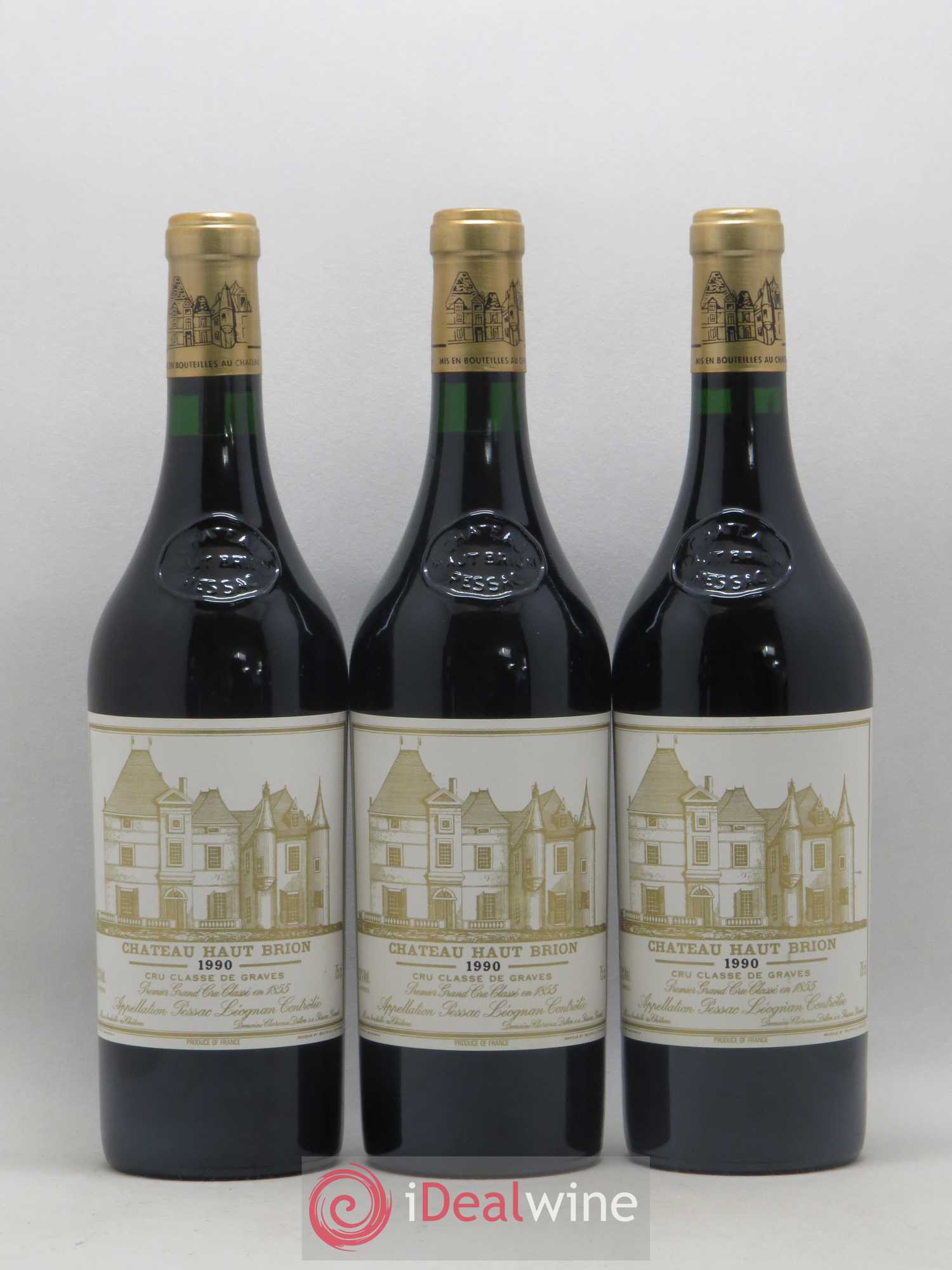 Château Haut Brion 1er Grand Cru Classé 1990 - Lot de 12 bouteilles - 2