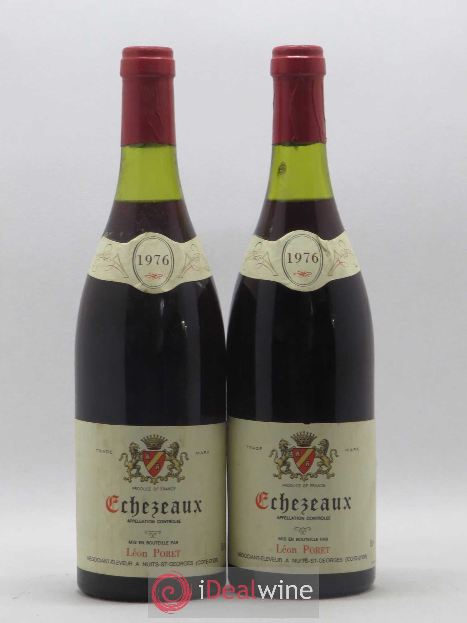 Echezeaux Grand Cru Leon Poret 1976 - Lot de 2 bouteilles - 0