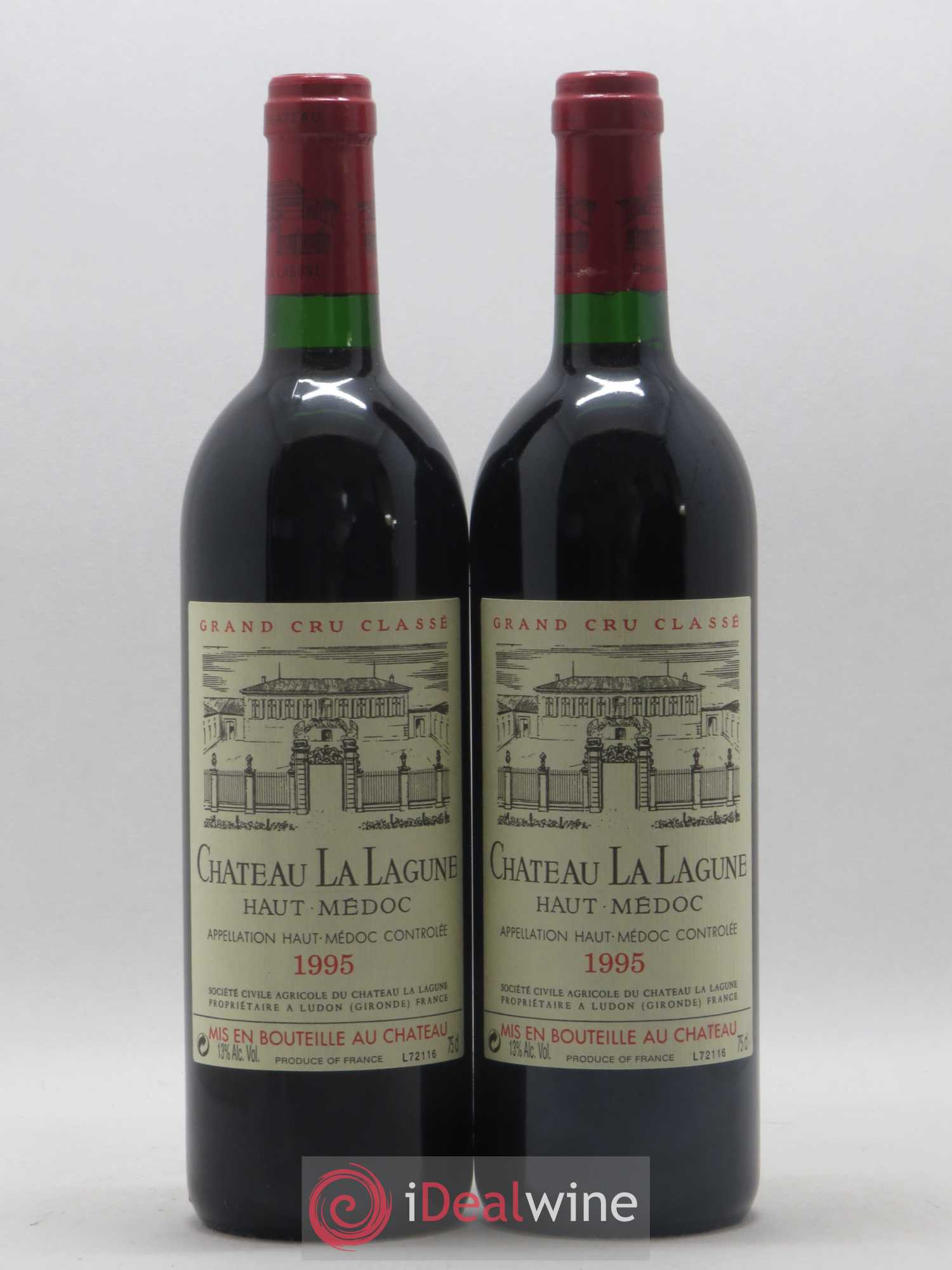 Château la Lagune 3ème Grand Cru Classé 1995 - Lot de 2 bouteilles - 0