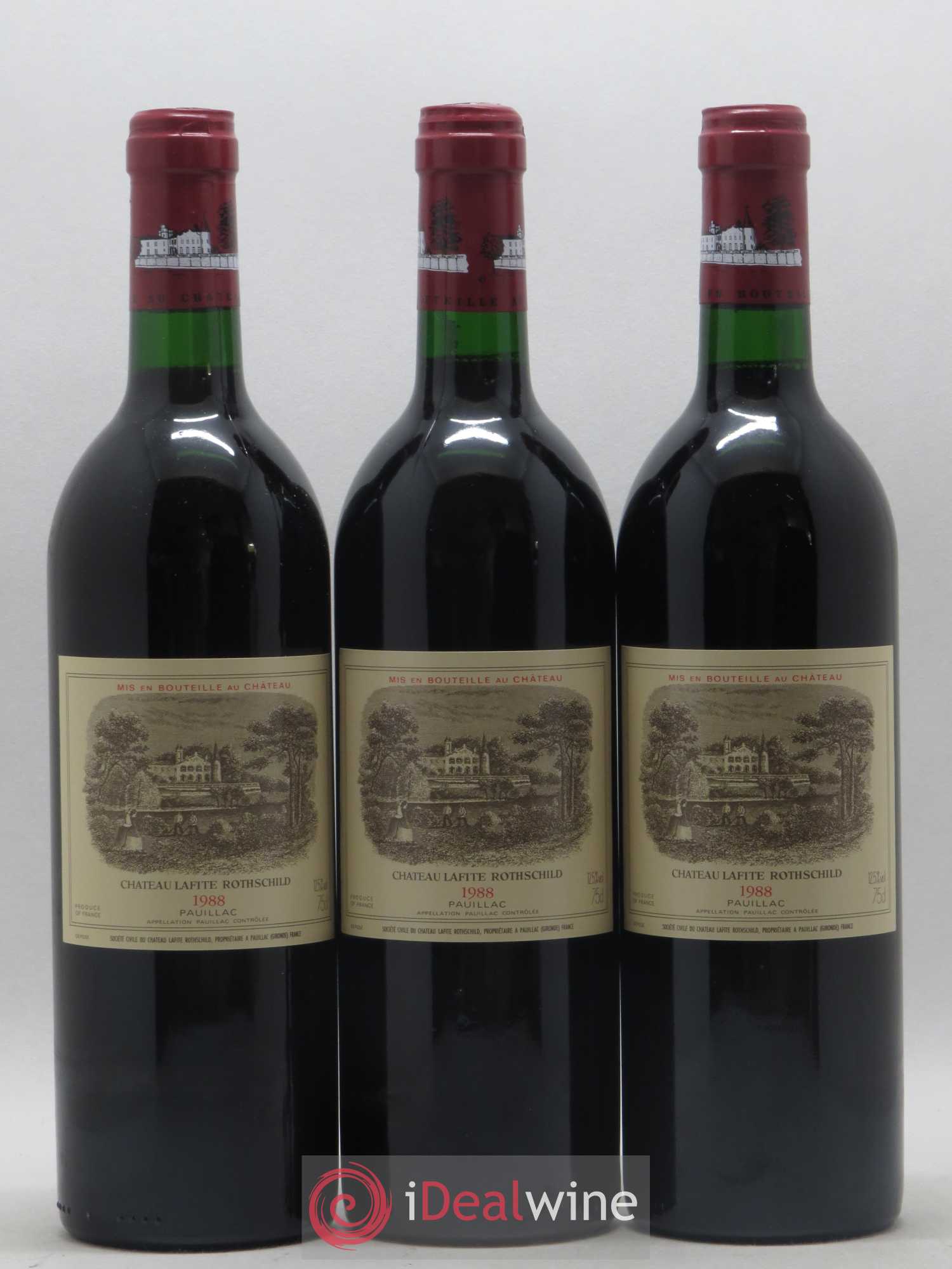 Château Lafite Rothschild 1er Grand Cru Classé 1988 - Lot de 6 bouteilles - 1