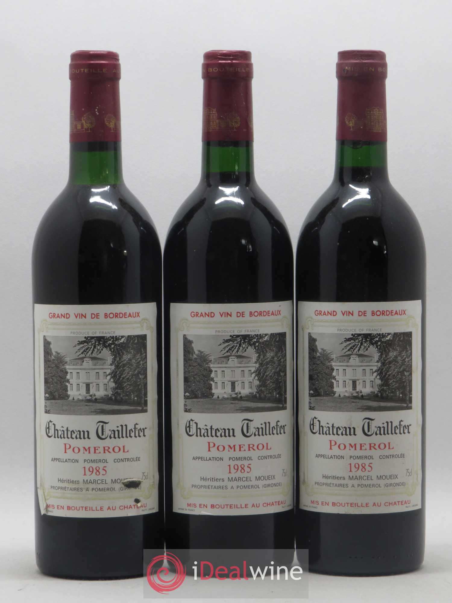 Château Taillefer 1985 - Lot de 3 bouteilles - 0
