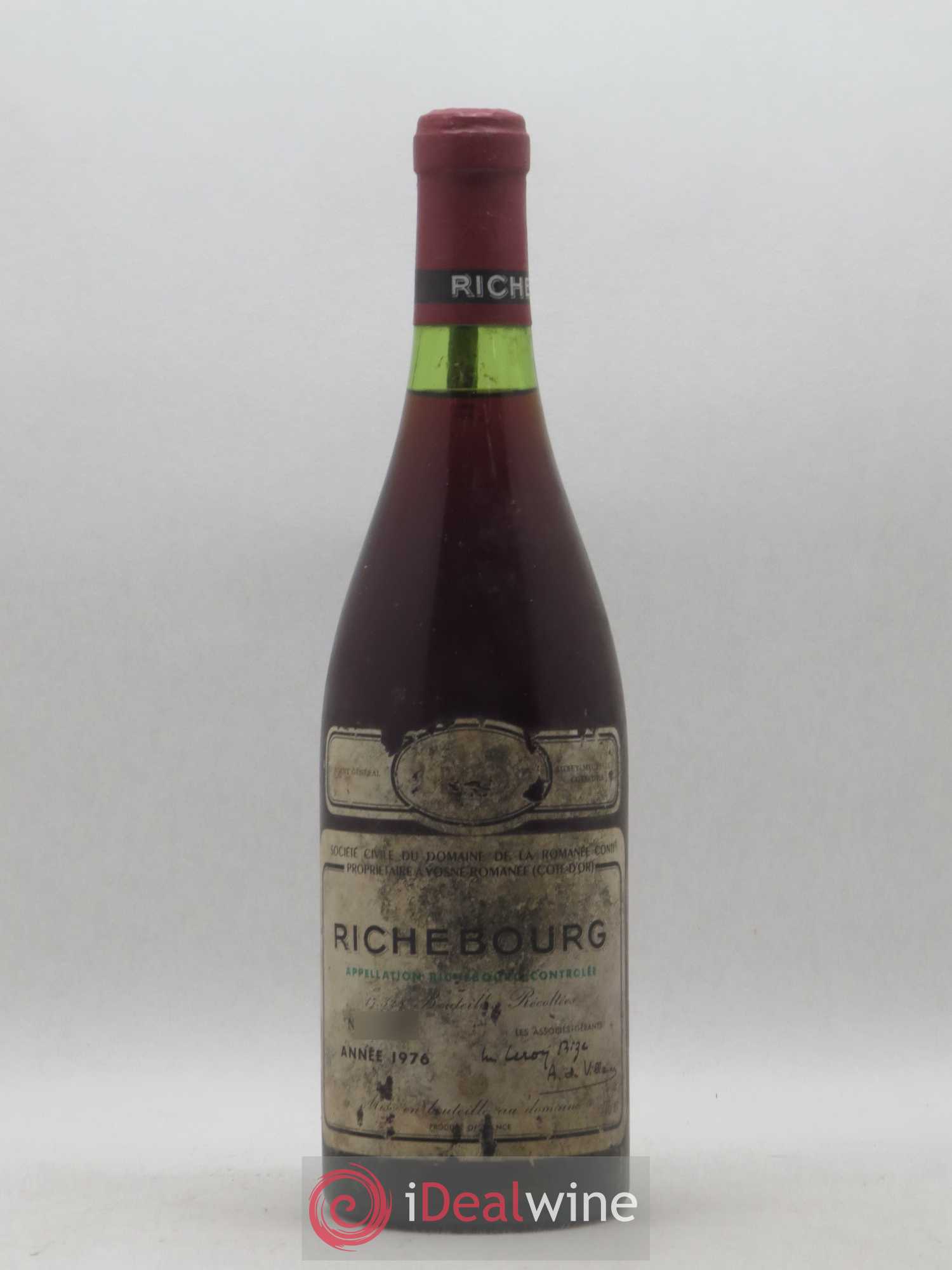 Richebourg Grand Cru Domaine de la Romanée-Conti 1976 - Lot de 1 bouteille - 0