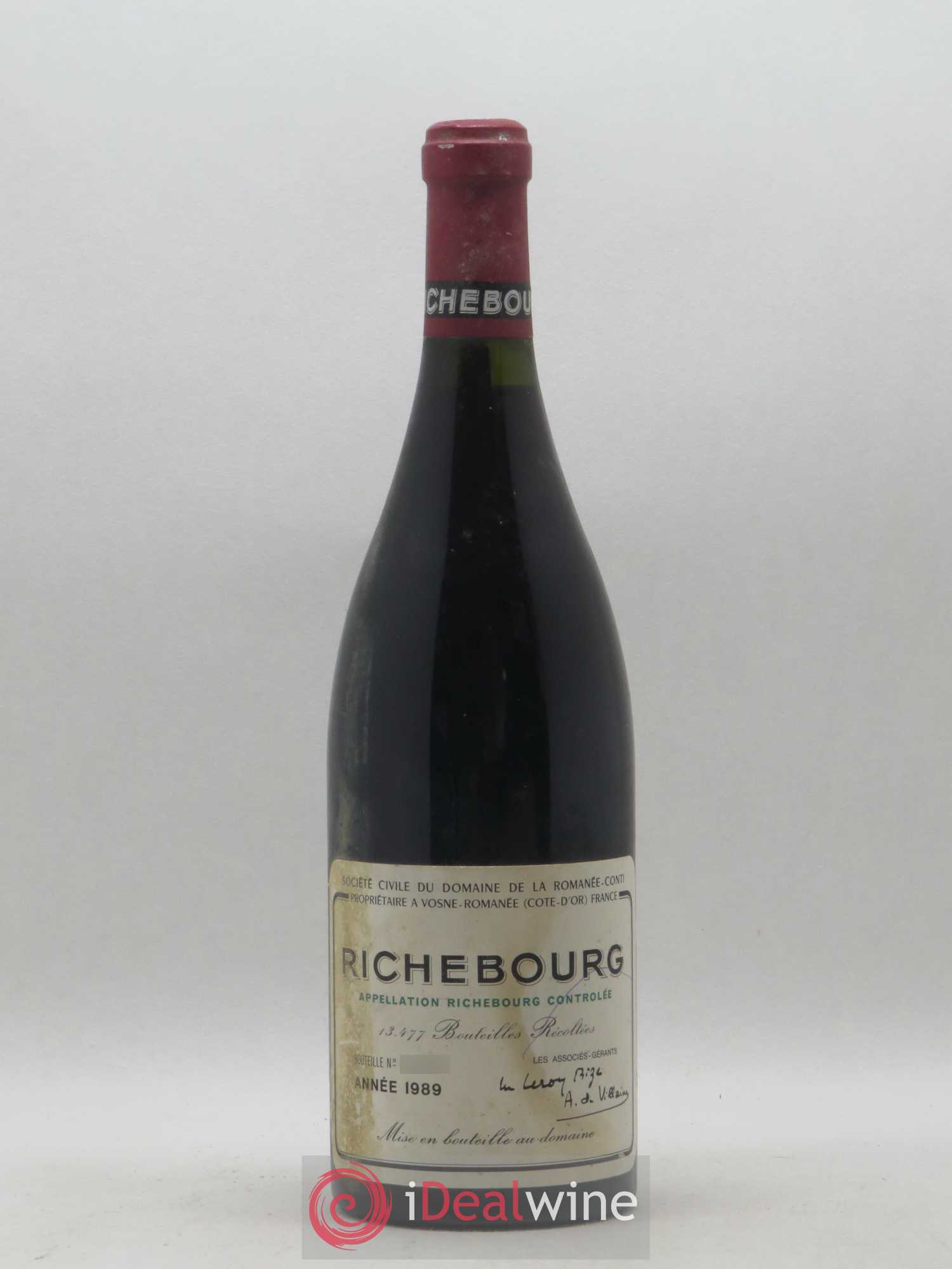 Richebourg Grand Cru Domaine de la Romanée-Conti 1989 - Lot de 1 bouteille - 0