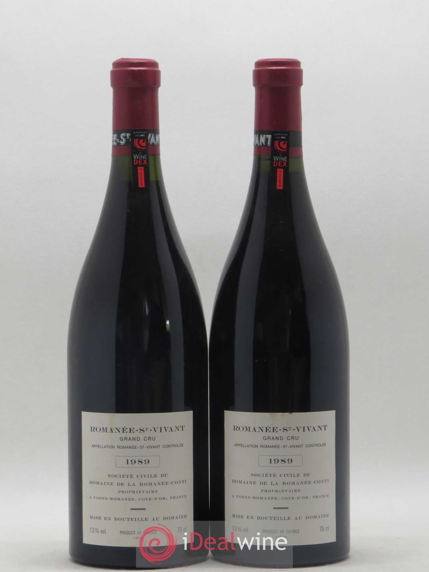 Romanée-Saint-Vivant Grand Cru Domaine de la Romanée-Conti 1989 - Lot de 2 bouteilles - 1