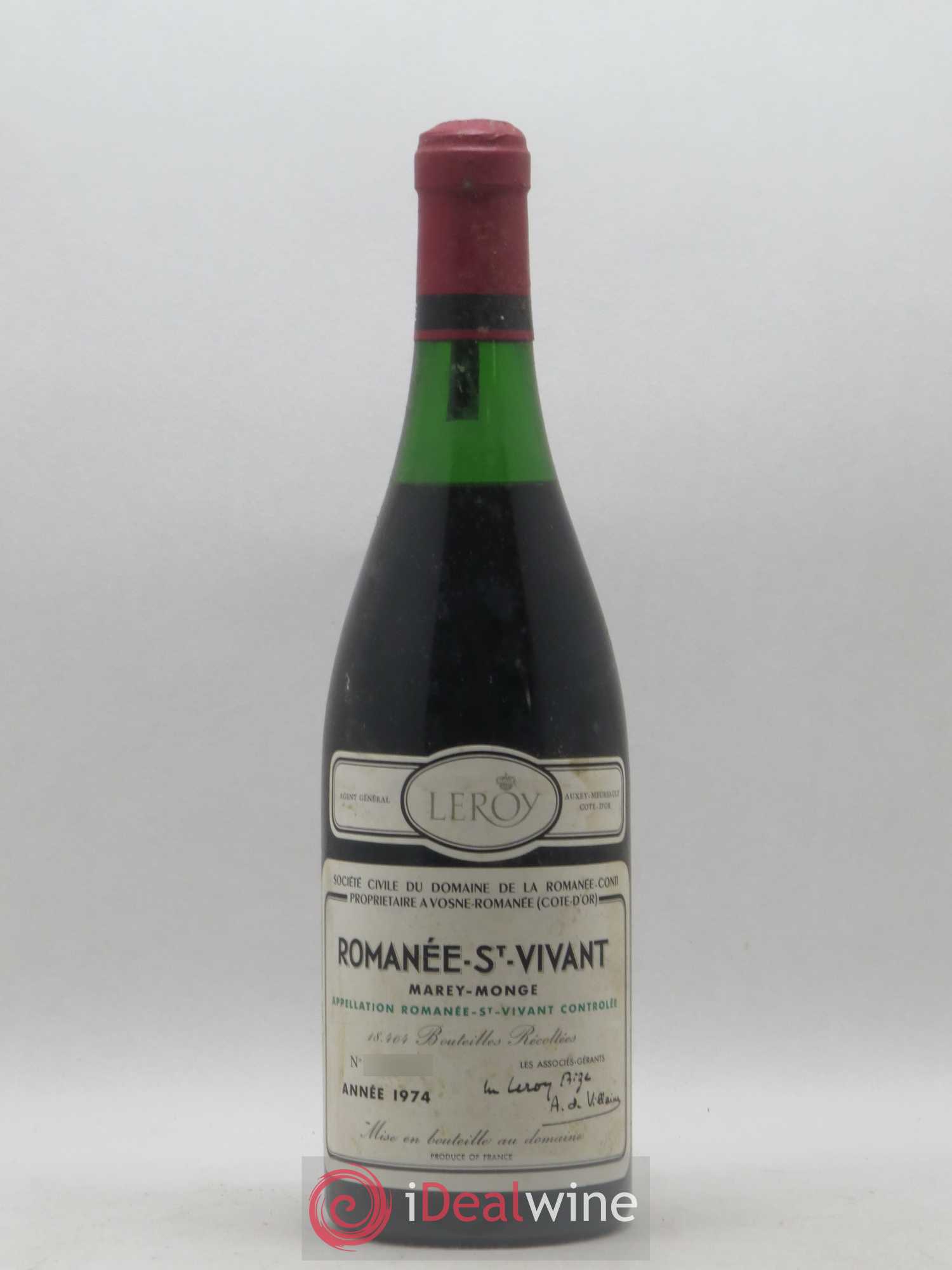 Romanée-Saint-Vivant Grand Cru Domaine de la Romanée-Conti 1976 - Lot de 1 bouteille - 0