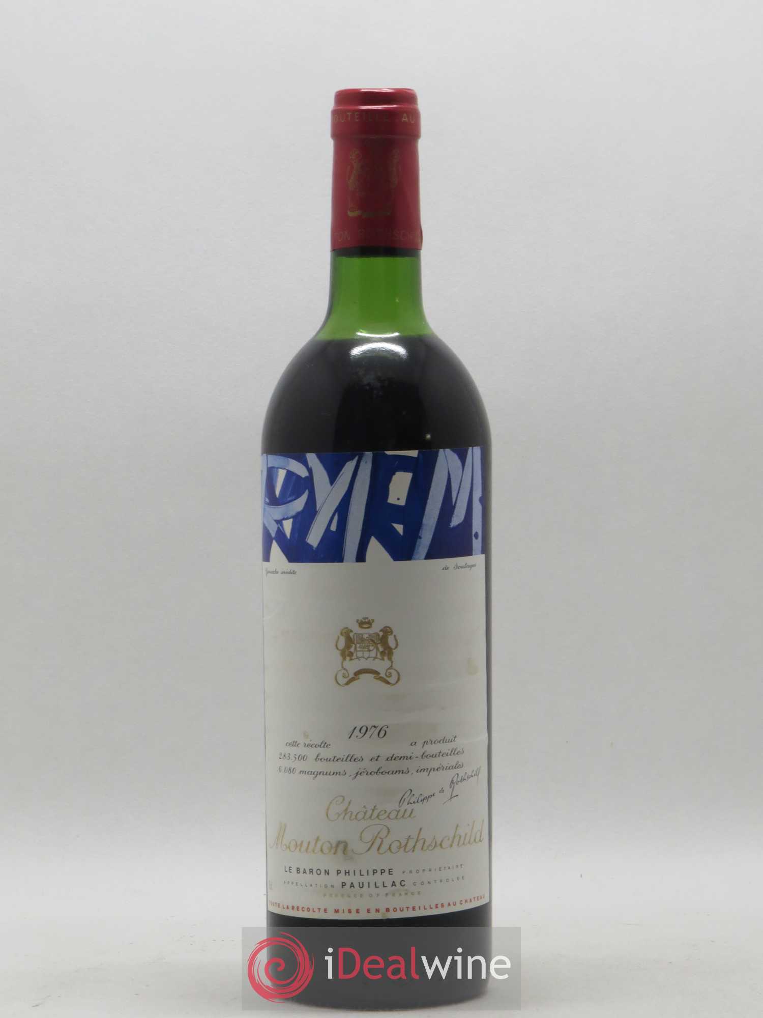 Château Mouton Rothschild 1er Grand Cru Classé 1976 - Lot de 1 bouteille - 0