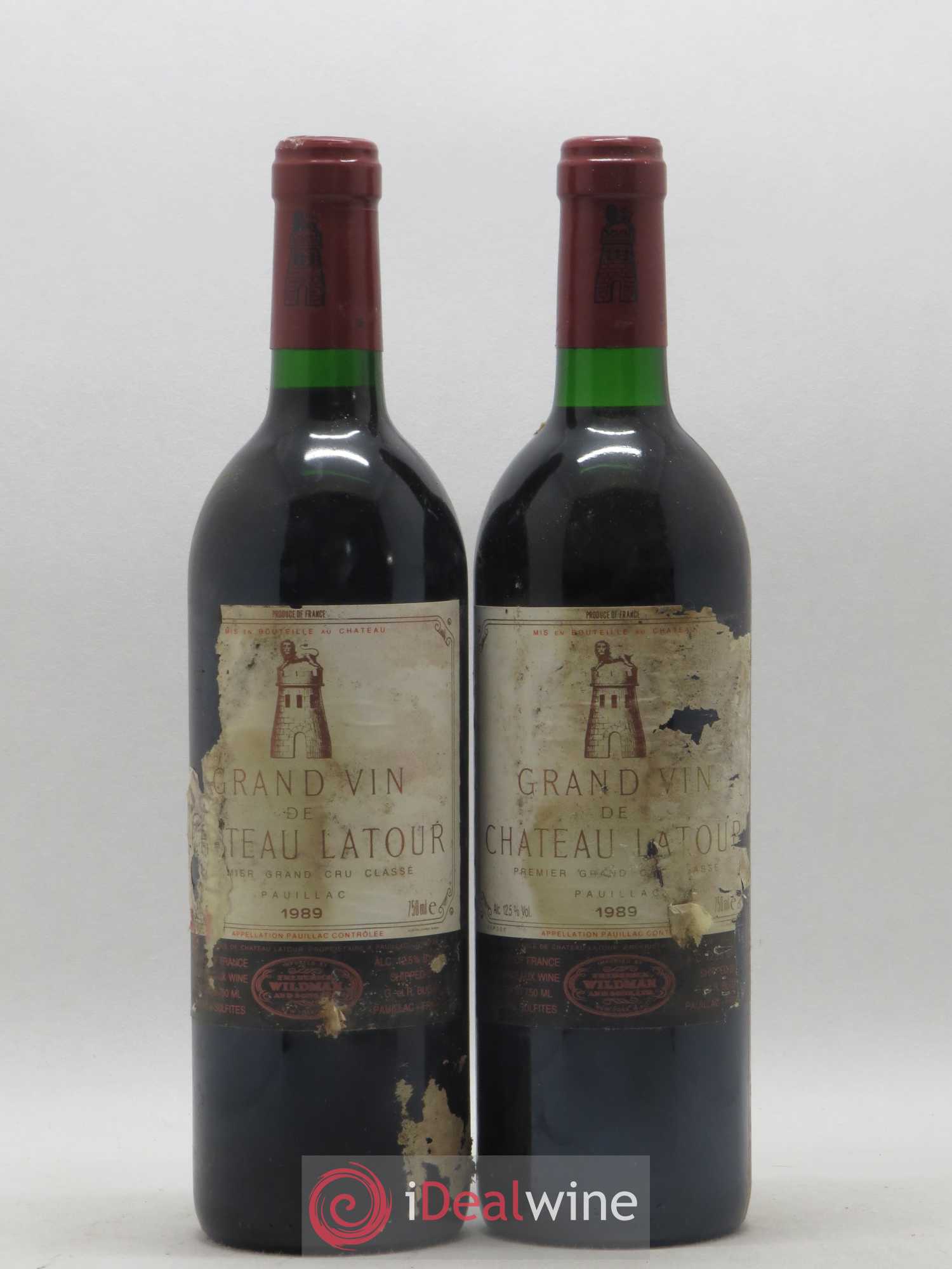 Château Latour 1er Grand Cru Classé 1989 - Lot de 2 bouteilles - 0