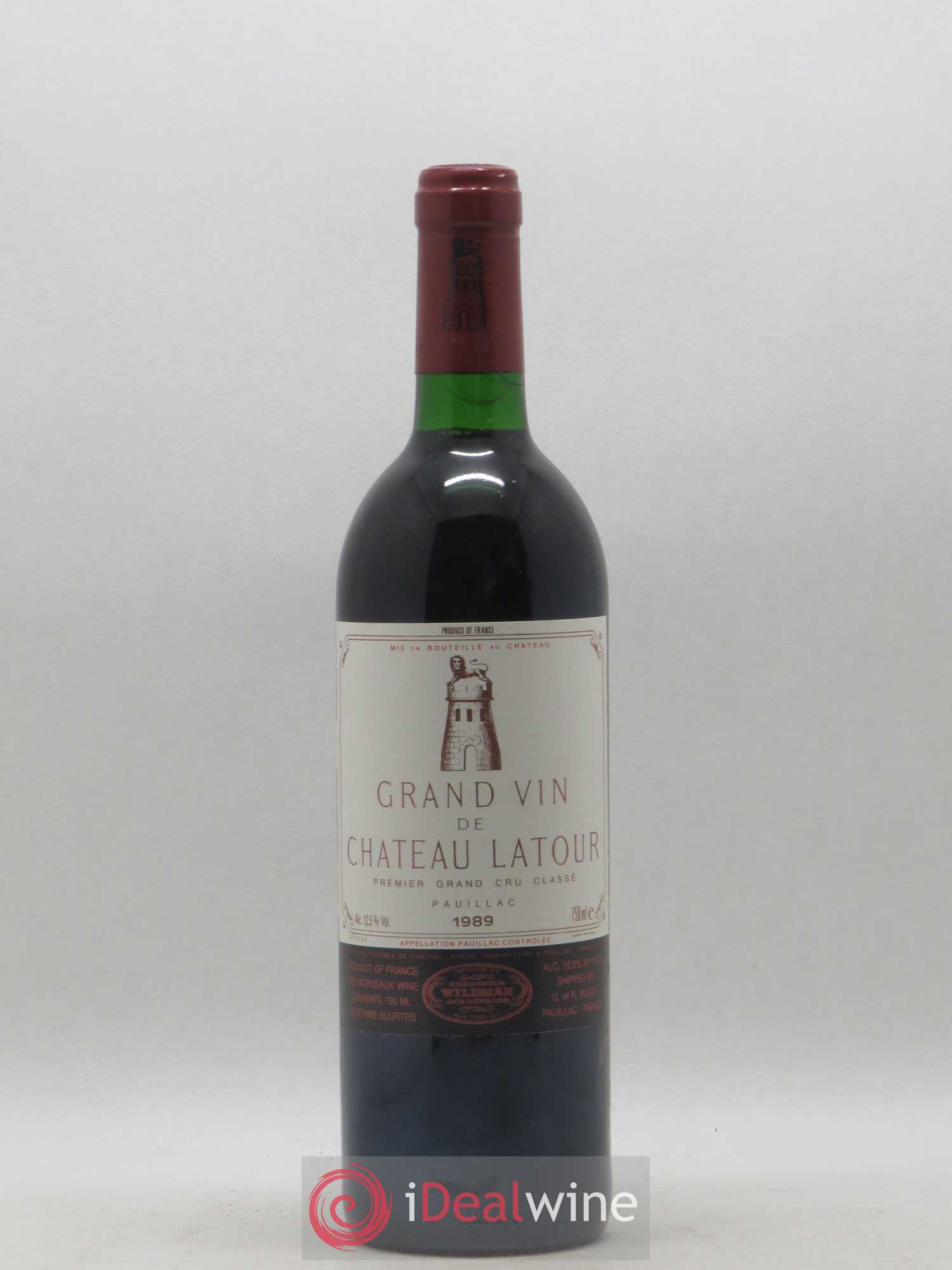 Château Latour 1er Grand Cru Classé 1989 - Lot de 1 bouteille - 0