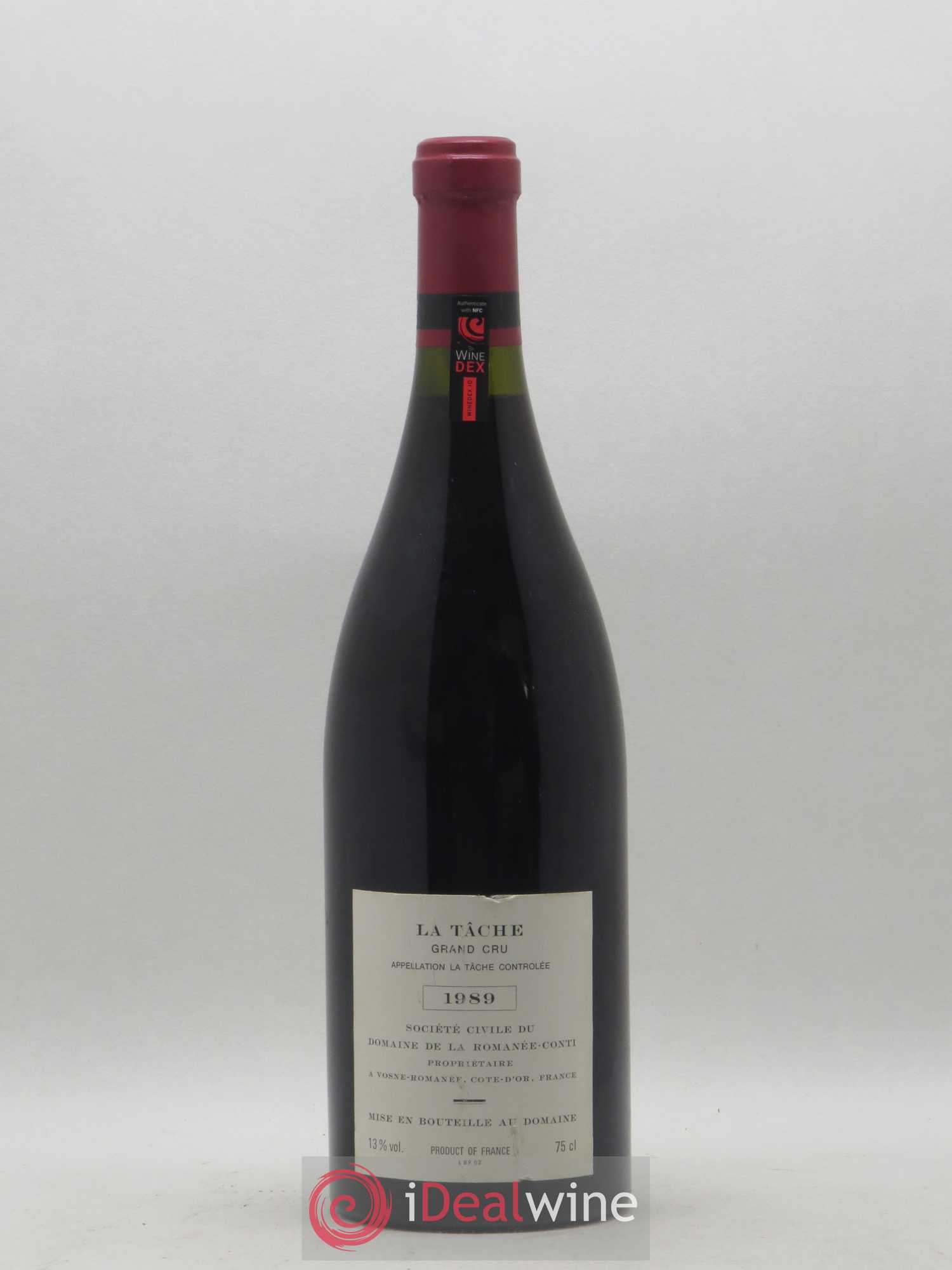 La Tâche Grand Cru Domaine de la Romanée-Conti 1989 - Lot de 1 bouteille - 1