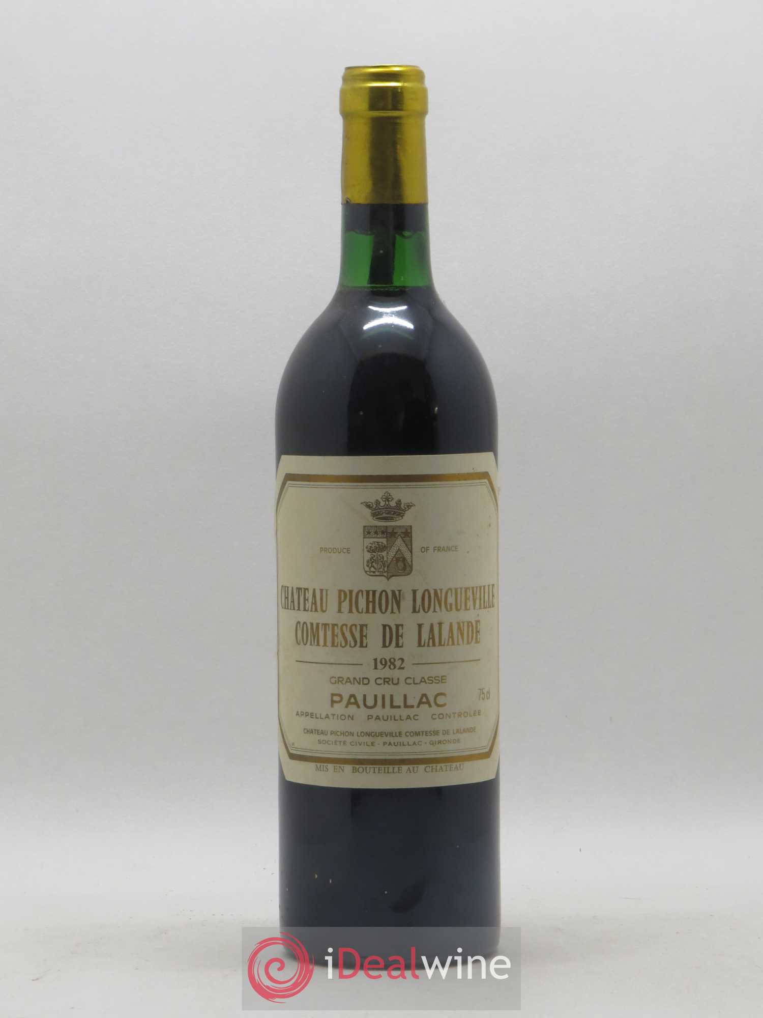 Château Pichon Longueville Comtesse de Lalande 2ème Grand Cru Classé 1982 - Lot de 1 bouteille - 0