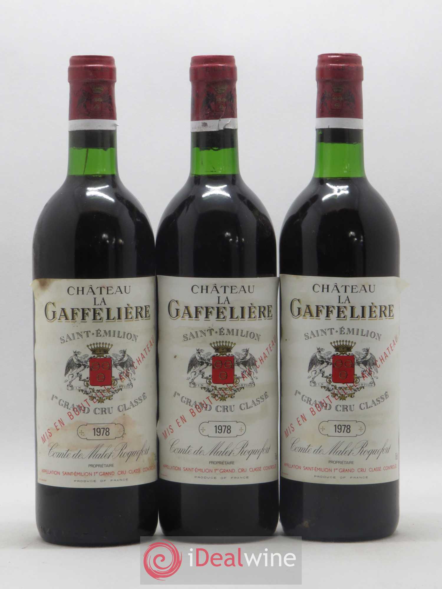 Château la Gaffelière 1er Grand Cru Classé B 1978 - Lot de 12 bouteilles - 4