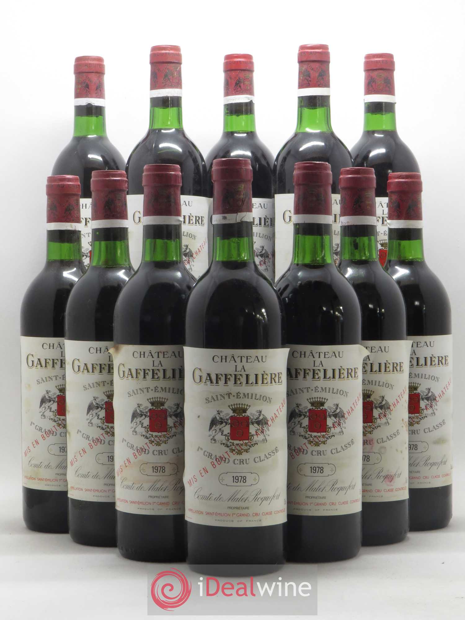 Château la Gaffelière 1er Grand Cru Classé B 1978 - Lot de 12 bouteilles - 0
