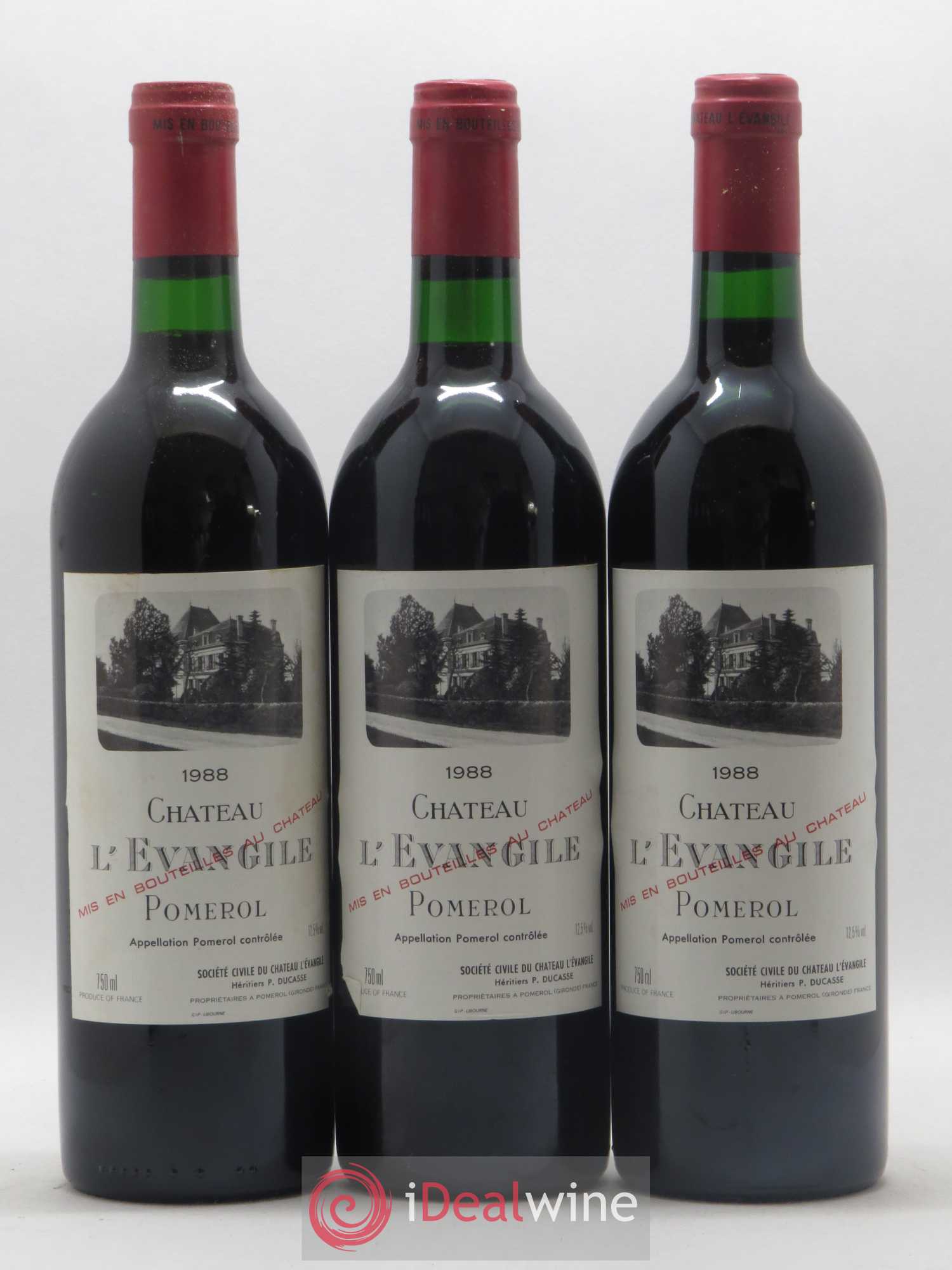 Château l' Évangile 1988 - Lot de 12 bouteilles - 1