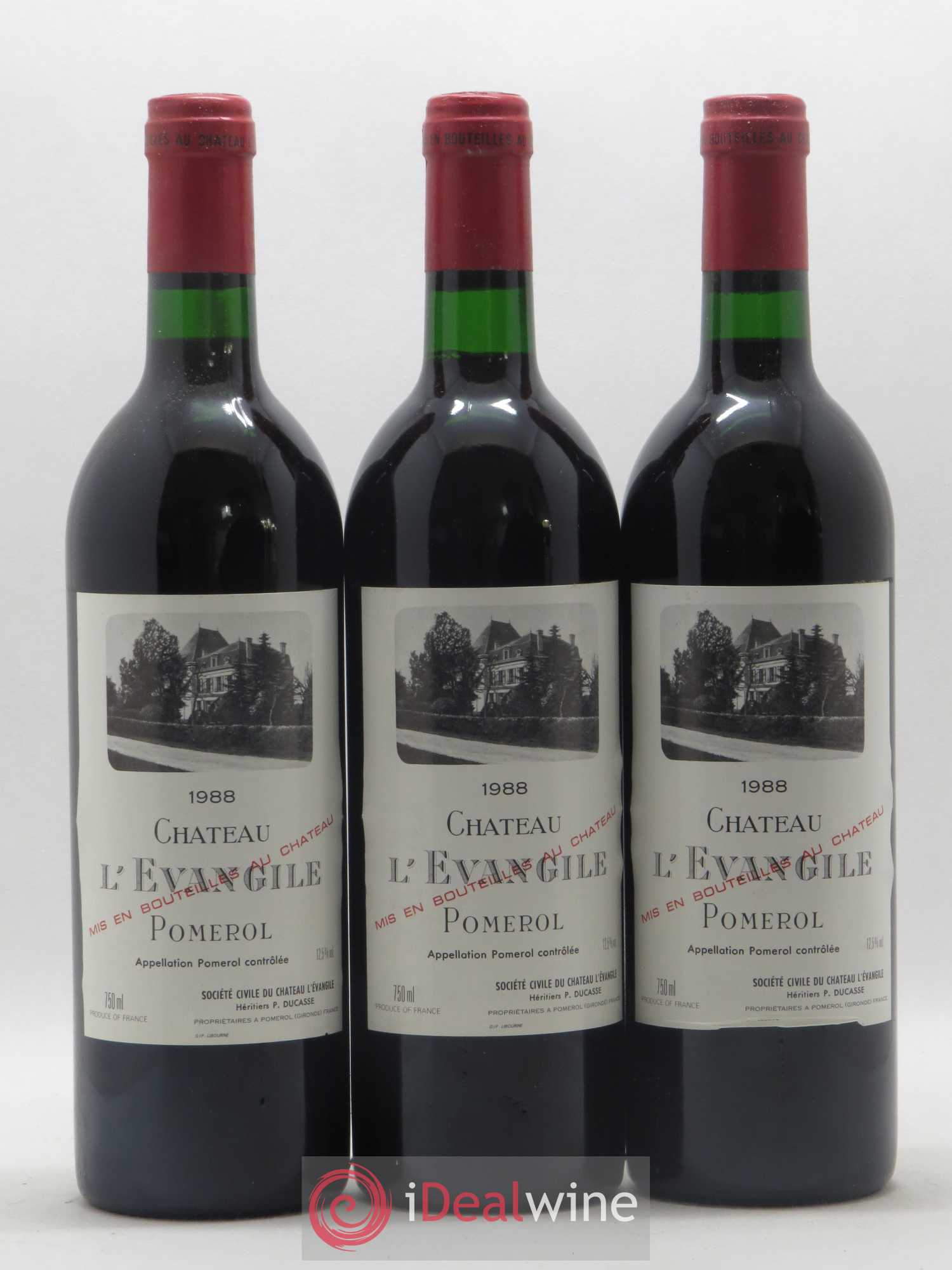 Château l' Évangile 1988 - Lot de 12 bouteilles - 4