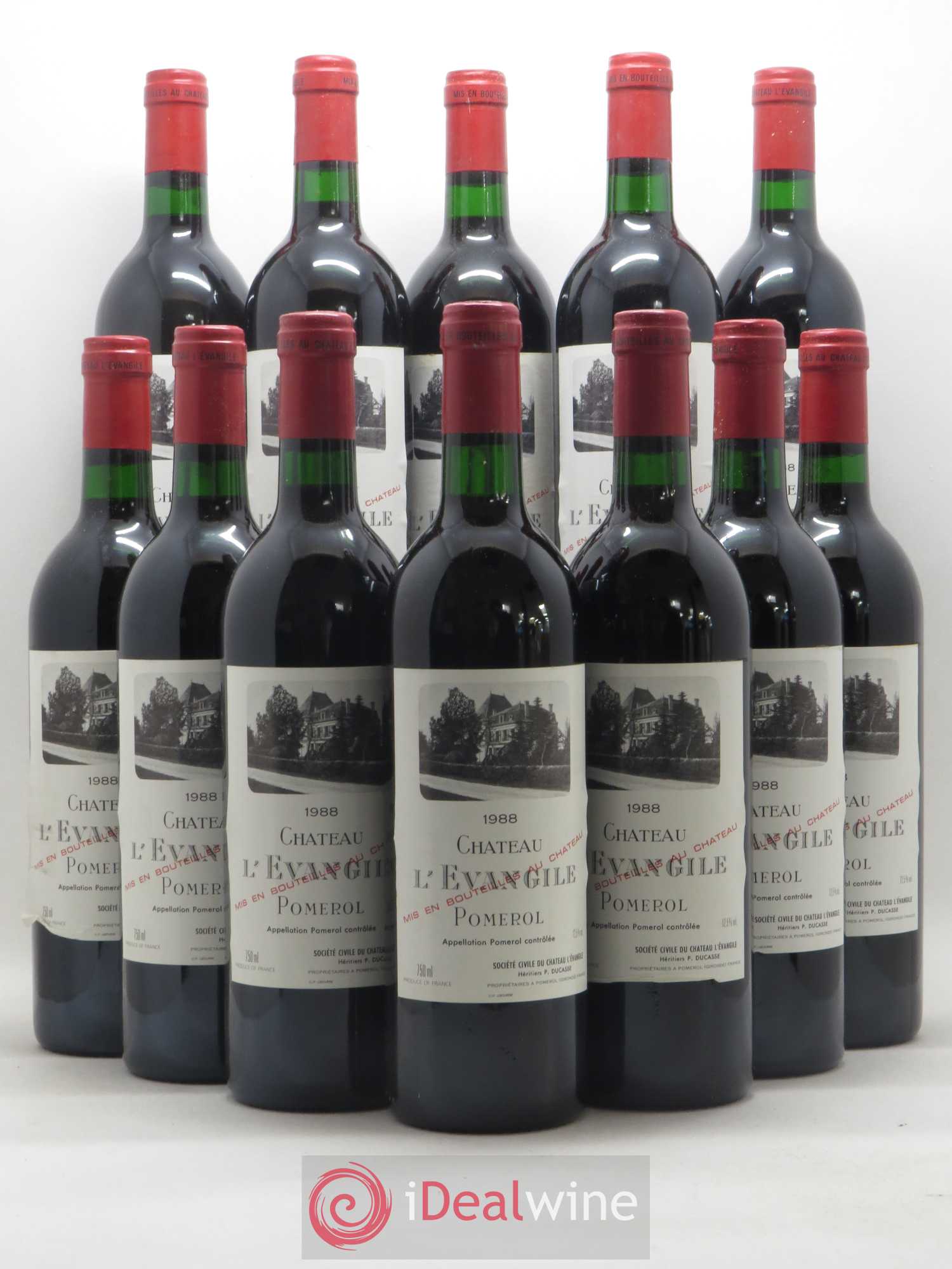 Château l' Évangile 1988 - Lot de 12 bouteilles - 0