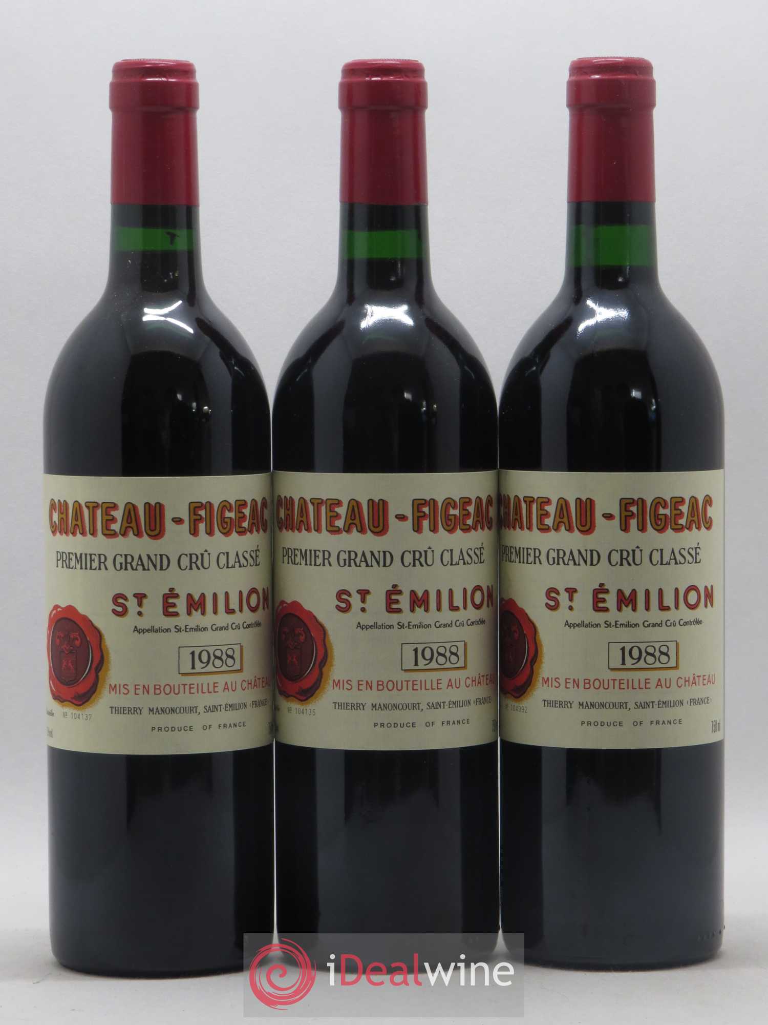 Château Figeac 1er Grand Cru Classé A 1988 - Lot de 12 bouteilles - 2
