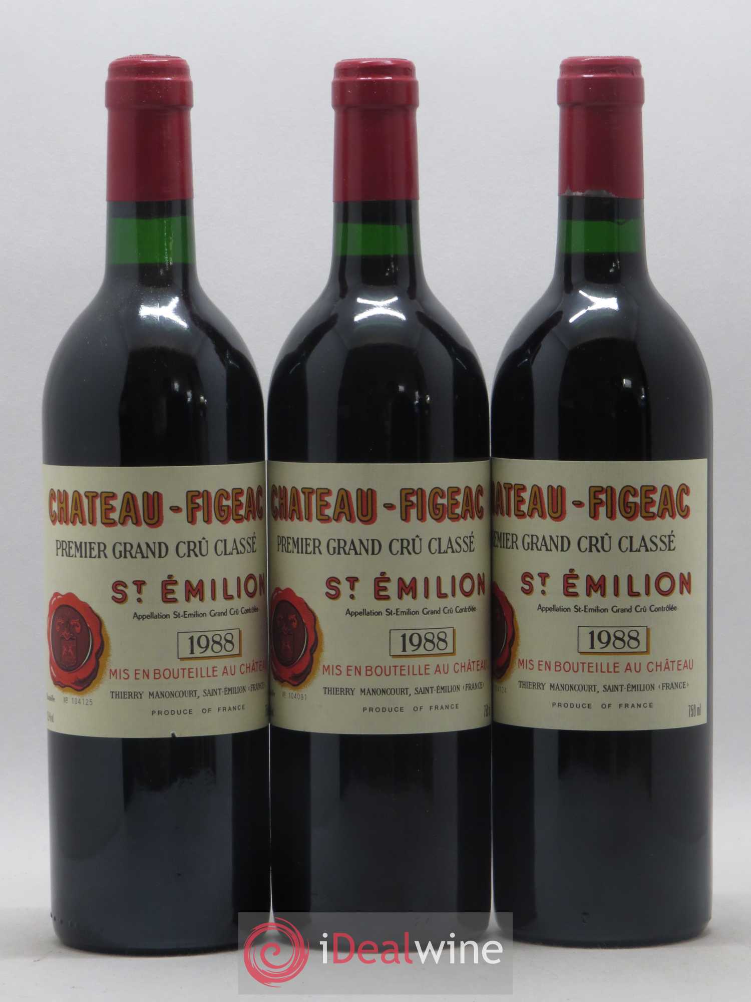 Château Figeac 1er Grand Cru Classé A 1988 - Lot de 12 bouteilles - 3