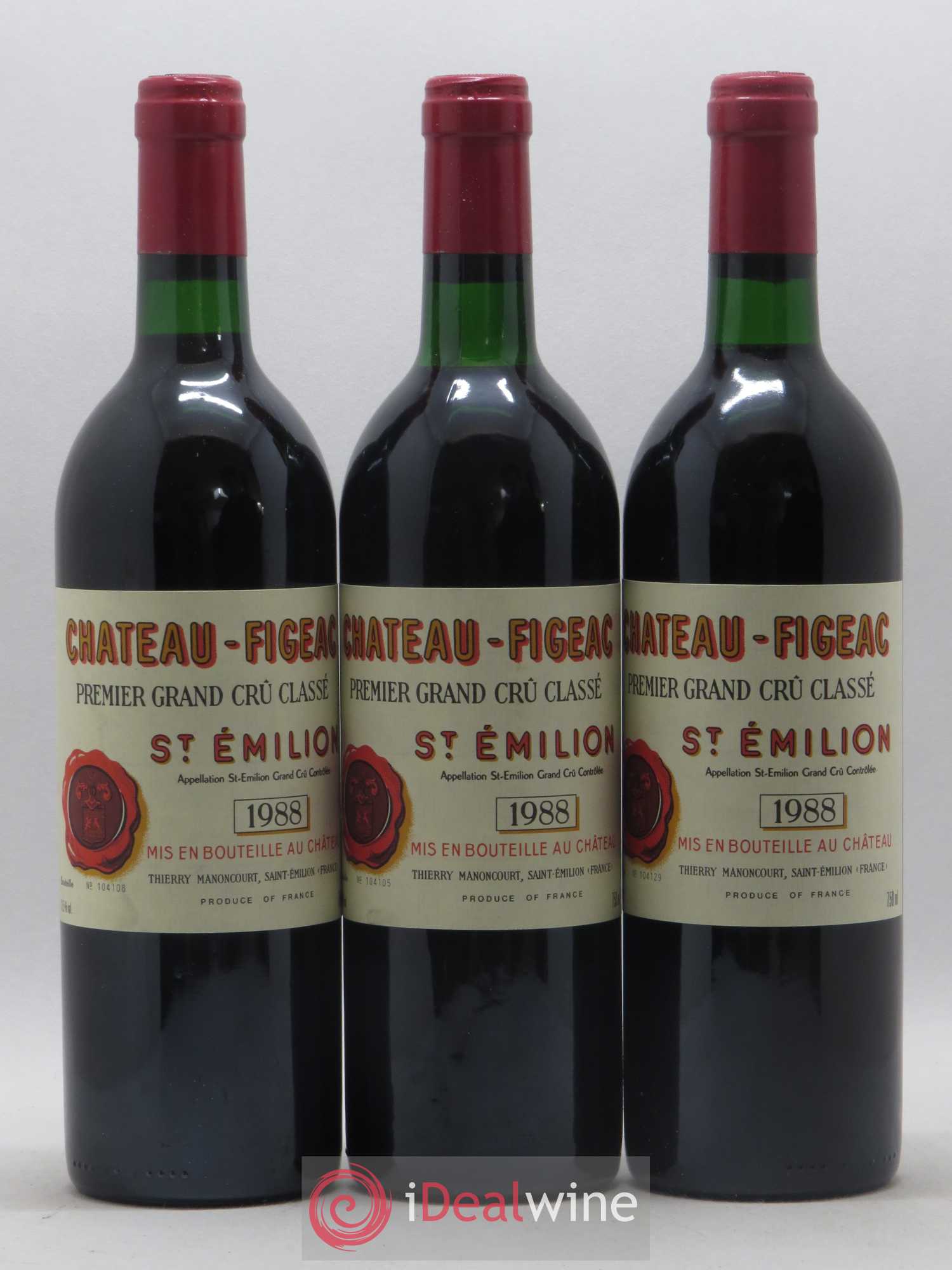 Château Figeac 1er Grand Cru Classé A 1988 - Lot de 12 bouteilles - 4