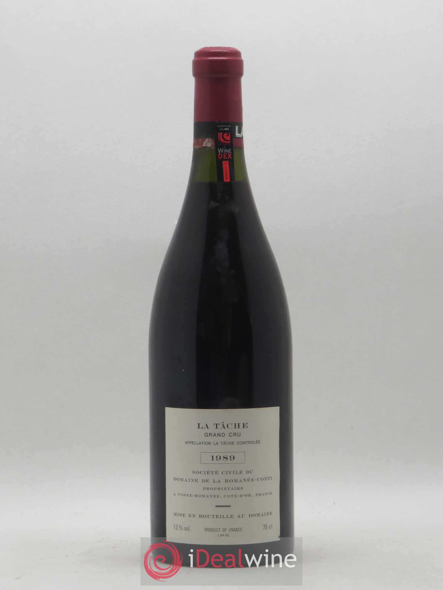La Tâche Grand Cru Domaine de la Romanée-Conti 1989 - Lot de 1 bouteille - 1