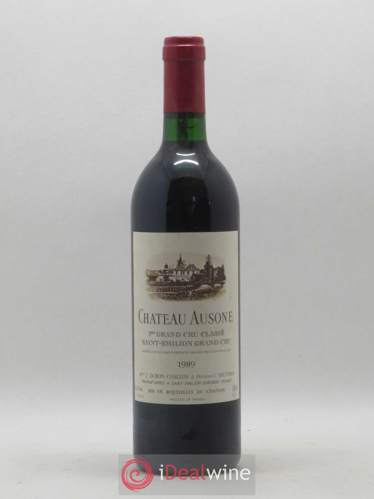 Château Ausone 1er Grand Cru Classé A 1989 - Lot de 1 bouteille - 0