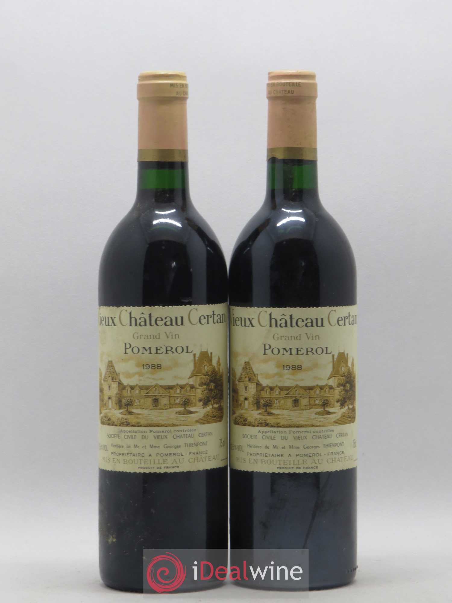 Vieux Château Certan 1988 - Lot de 2 bouteilles - 0