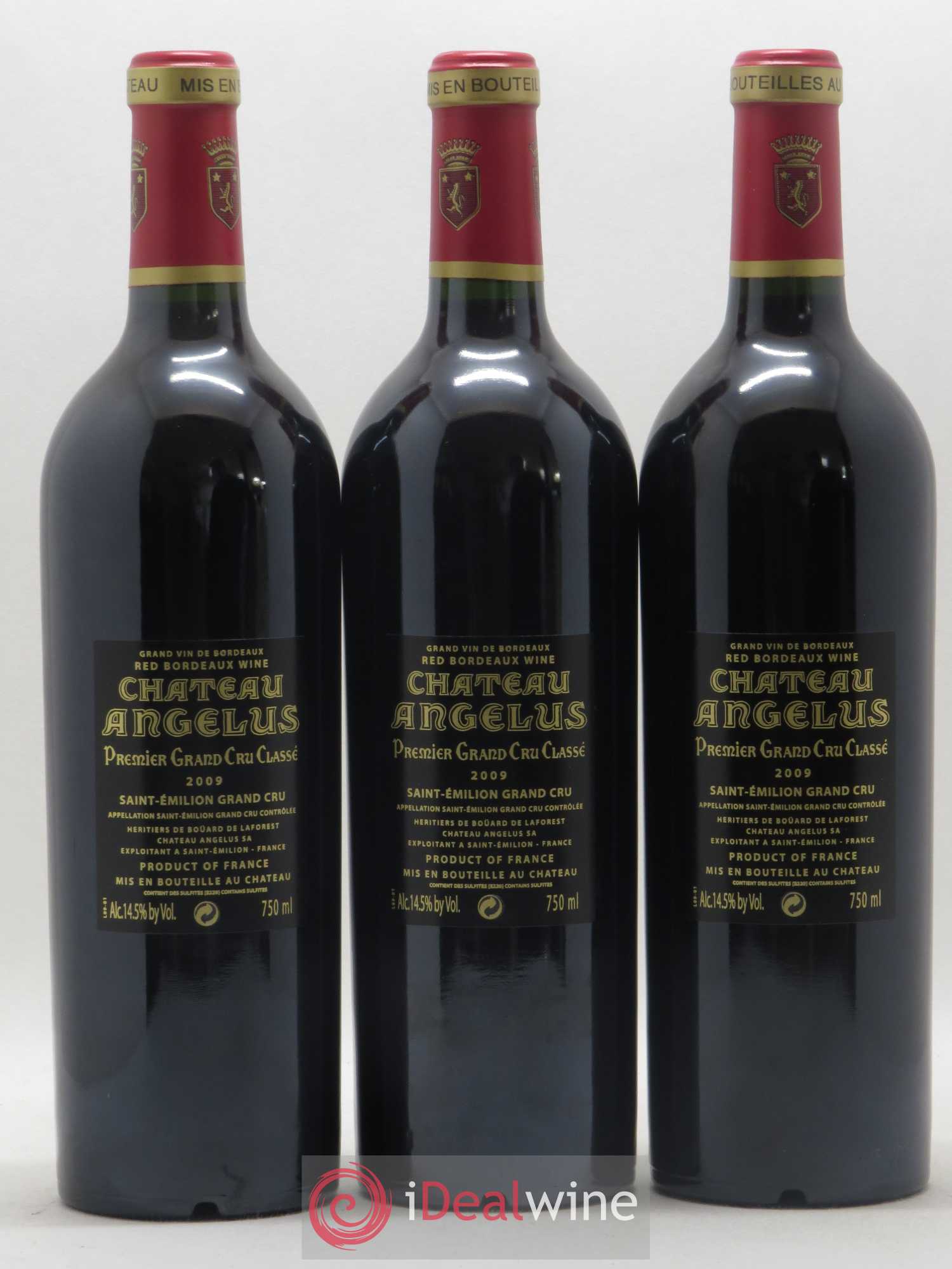 Château Angélus 1er Grand Cru Classé A 2009 - Lot de 12 bouteilles - 2