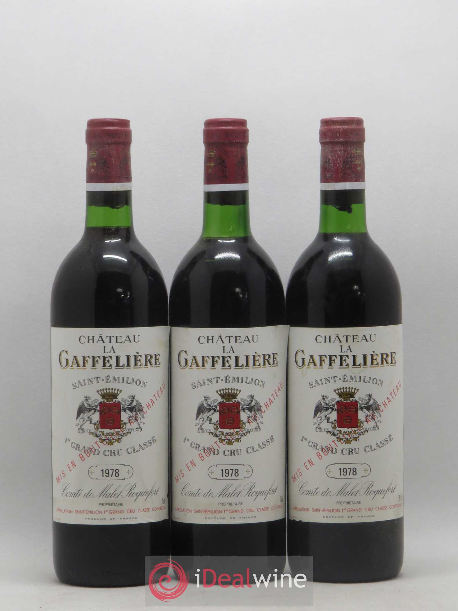 Château la Gaffelière 1er Grand Cru Classé B 1978 - Lot de 12 bouteilles - 4