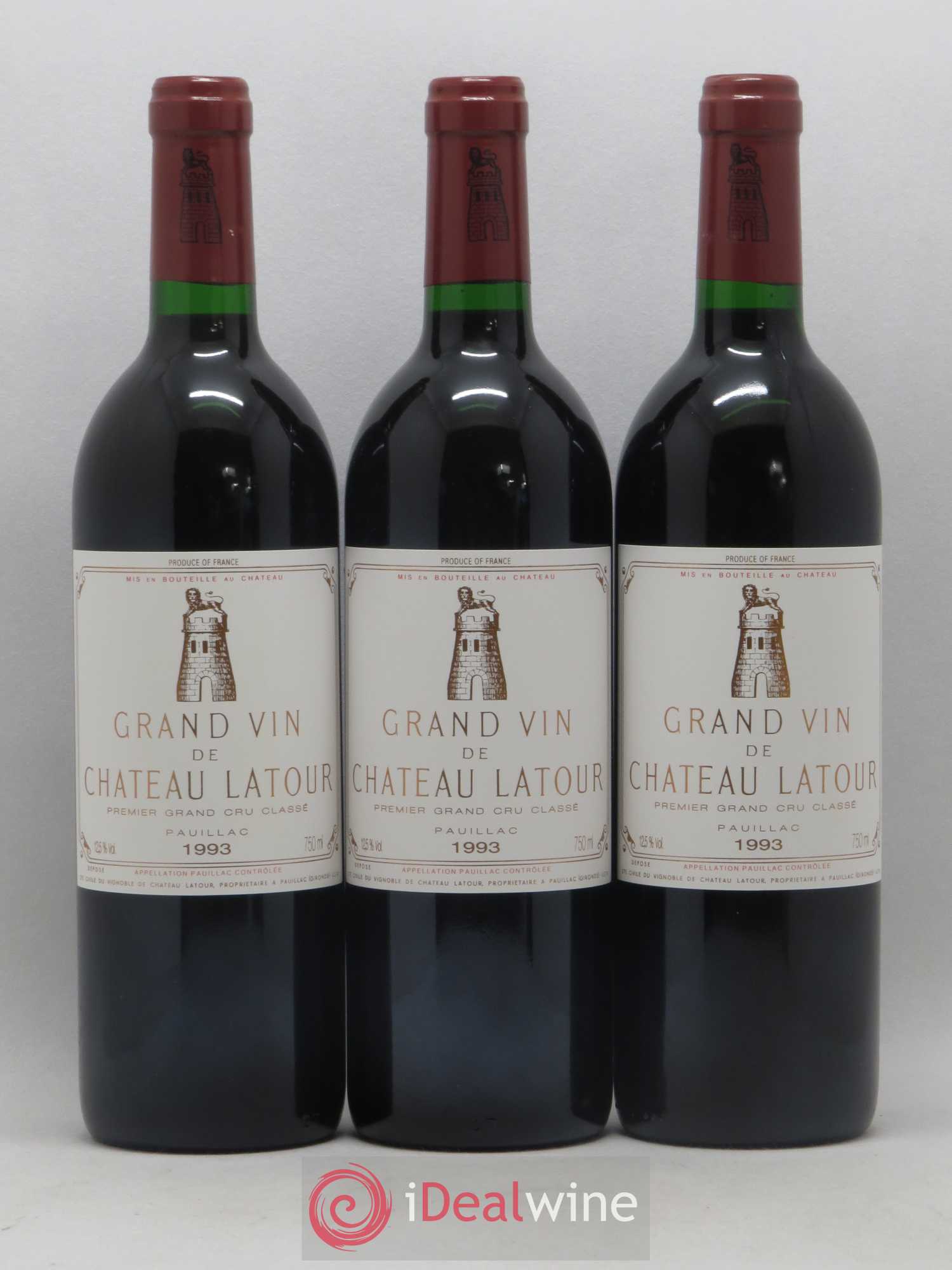 Château Latour 1er Grand Cru Classé 1993 - Lot de 12 bouteilles - 1