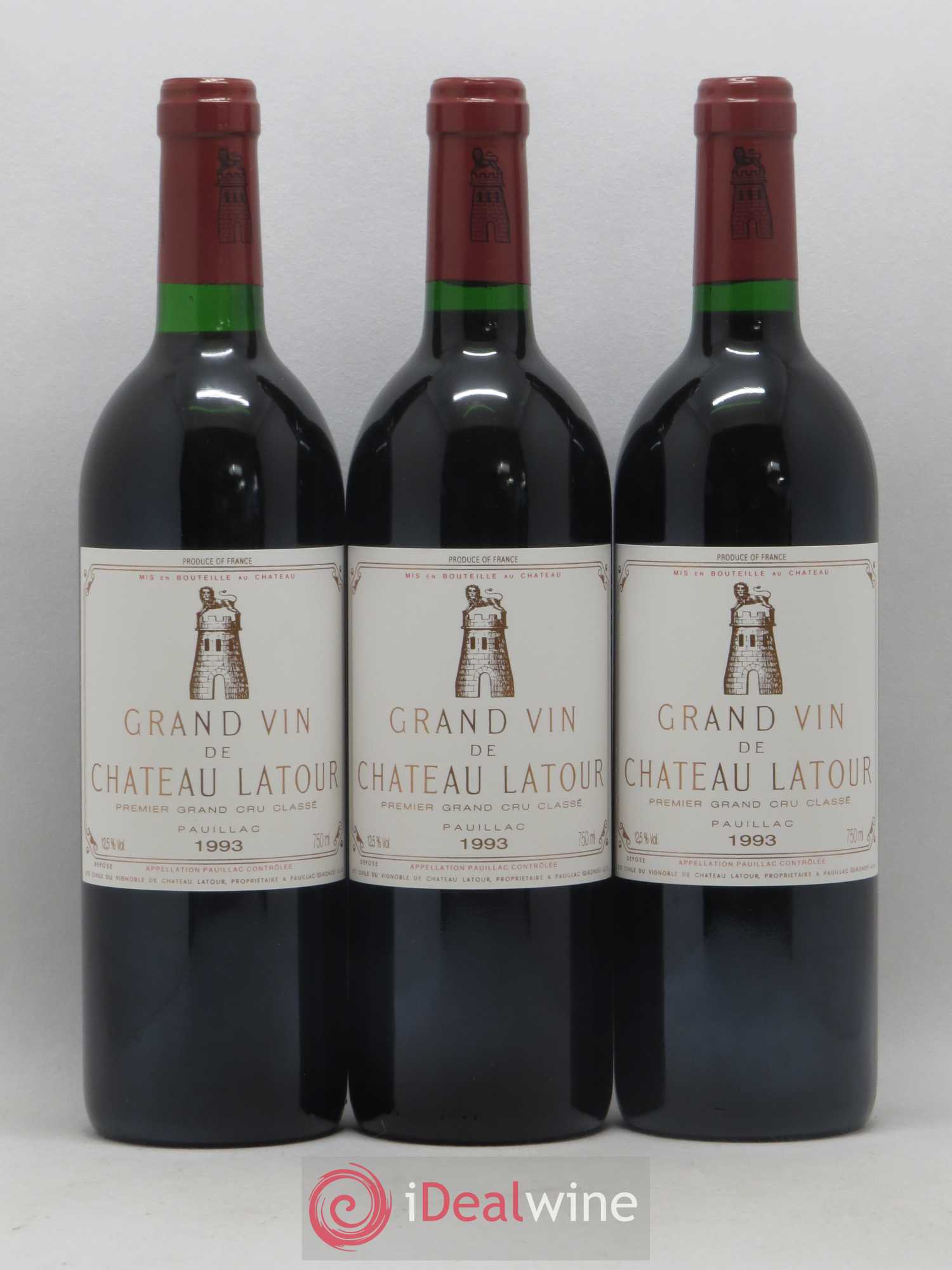 Château Latour 1er Grand Cru Classé 1993 - Lot de 12 bouteilles - 3