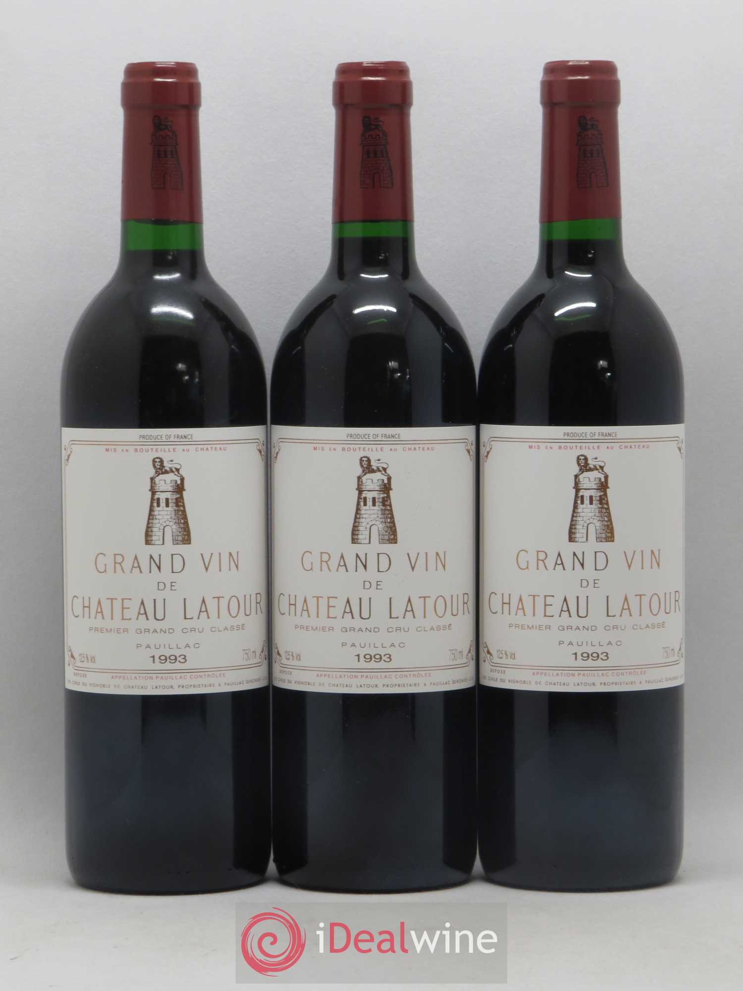 Château Latour 1er Grand Cru Classé 1993 - Lot de 12 bouteilles - 4