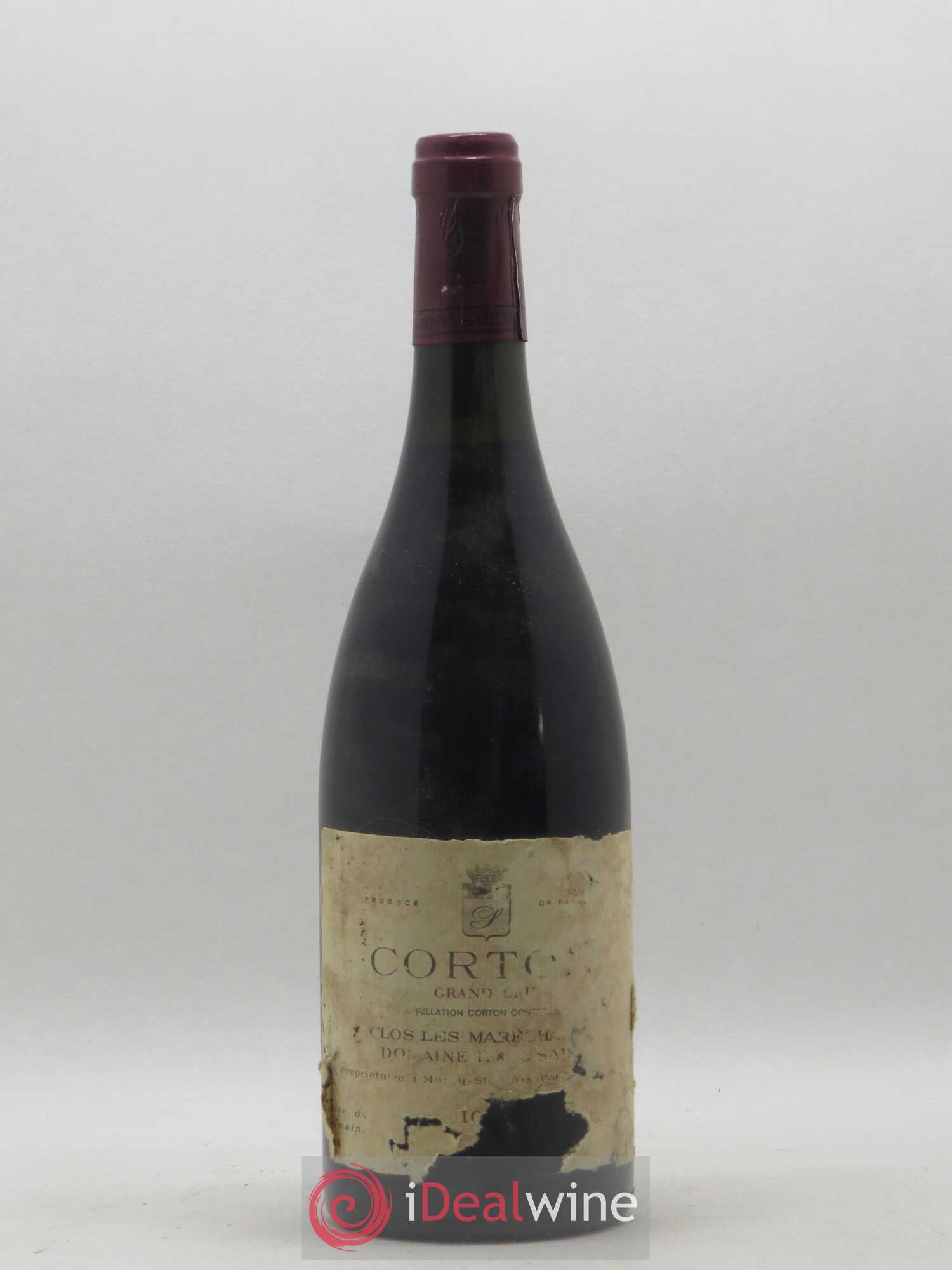 Corton Grand Cru Clos Les Marechandes Domaine F. et L. Saier 1991 - Posten von 1 Flasche - 0