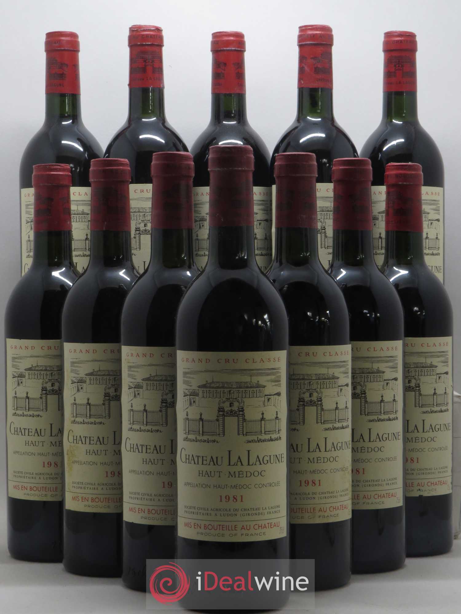 Château la Lagune 3ème Grand Cru Classé 1981 - Lot de 12 bouteilles - 0