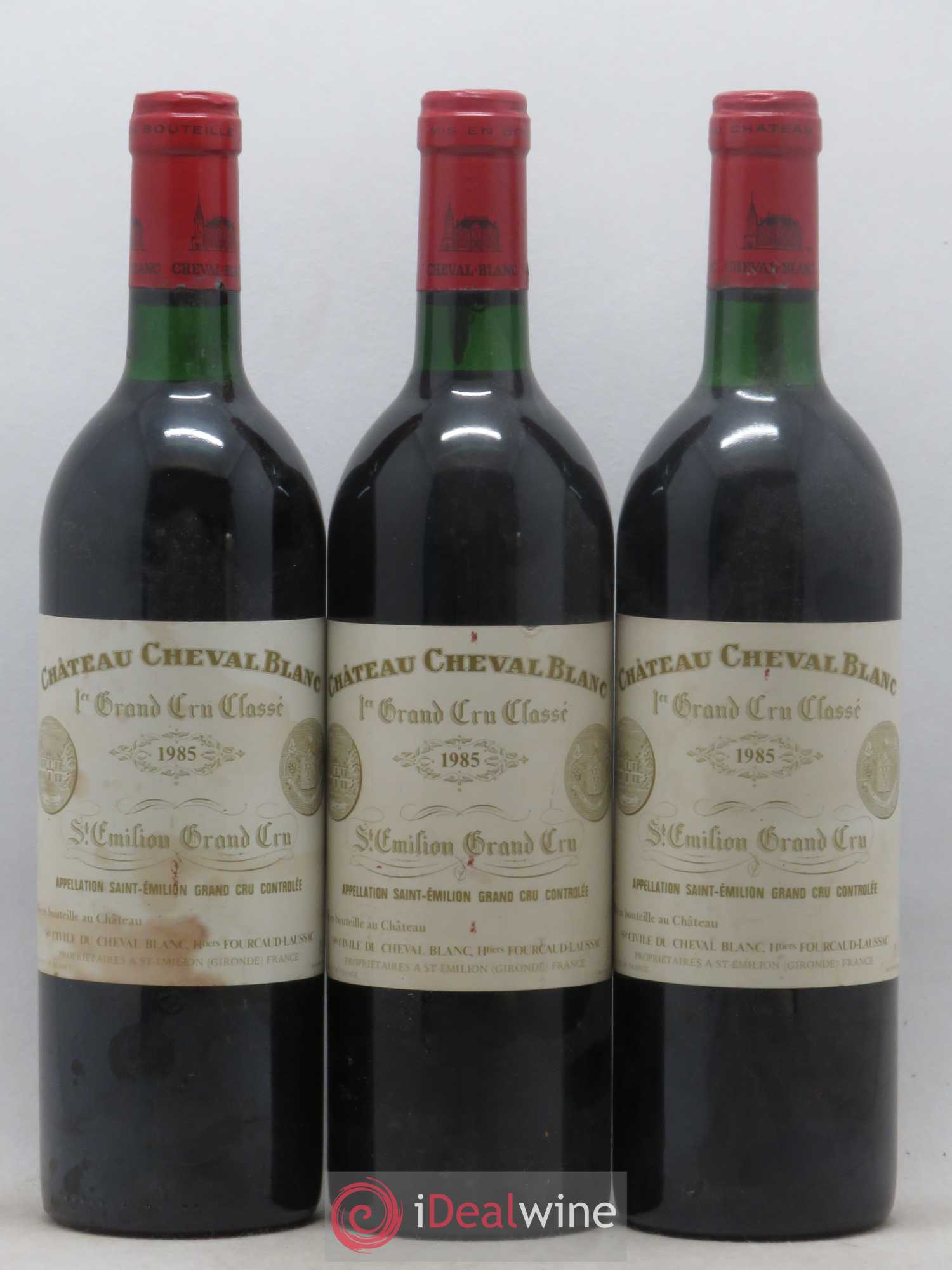 Château Cheval Blanc 1er Grand Cru Classé A 1985 - Lot de 3 bouteilles - 0