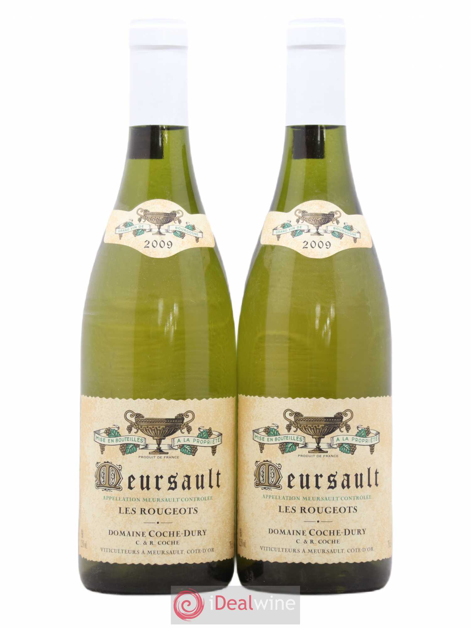 Meursault Les Rougeots Coche Dury (Domaine) 2009 - Lot de 2 bouteilles - 0