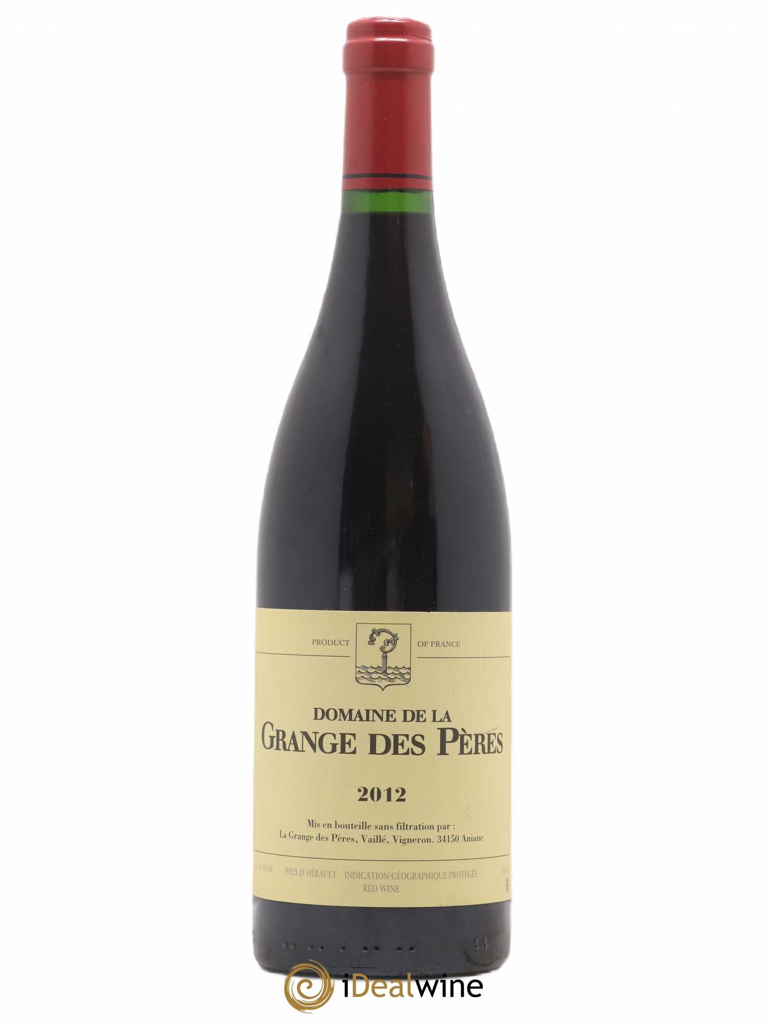 Pays d'Hérault Grange des Pères Laurent Vaillé 2012 - Lot de 1 bouteille - 0