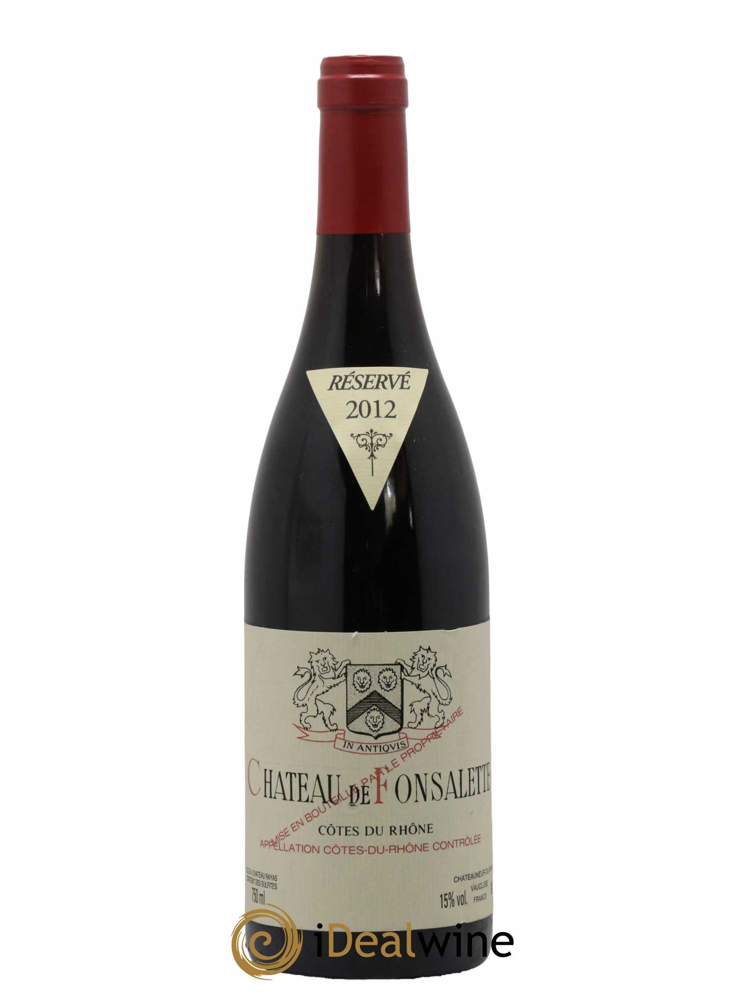 Côtes-du-Rhône Château de Fonsalette Emmanuel Reynaud 2012 - Lot de 1 bouteille - 0