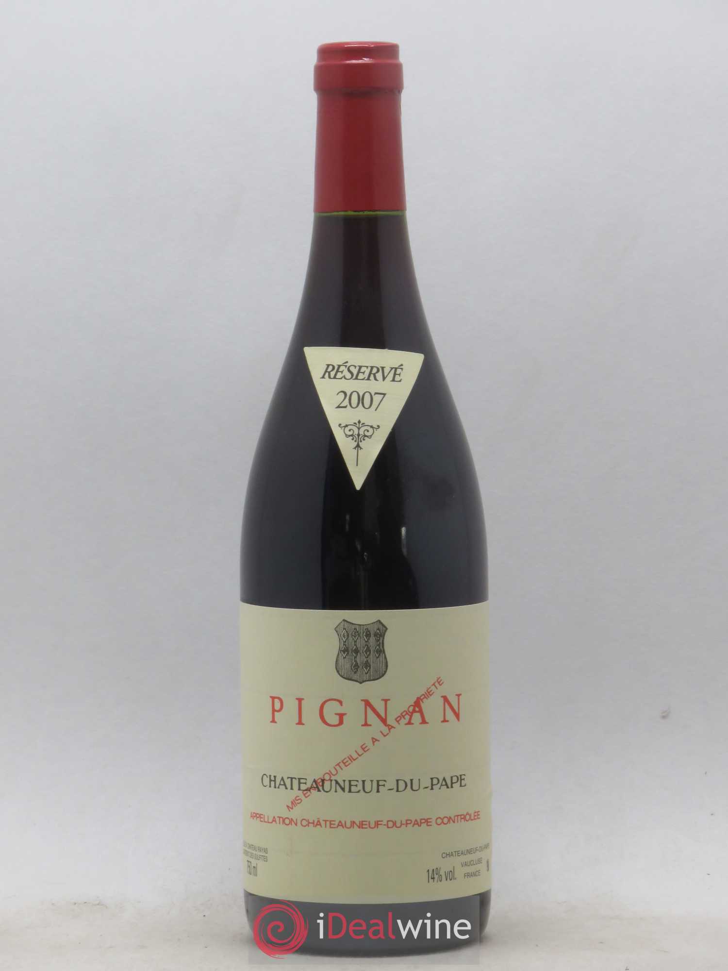 Châteauneuf-du-Pape Pignan Emmanuel Reynaud 2007 - Lot de 1 bouteille - 0