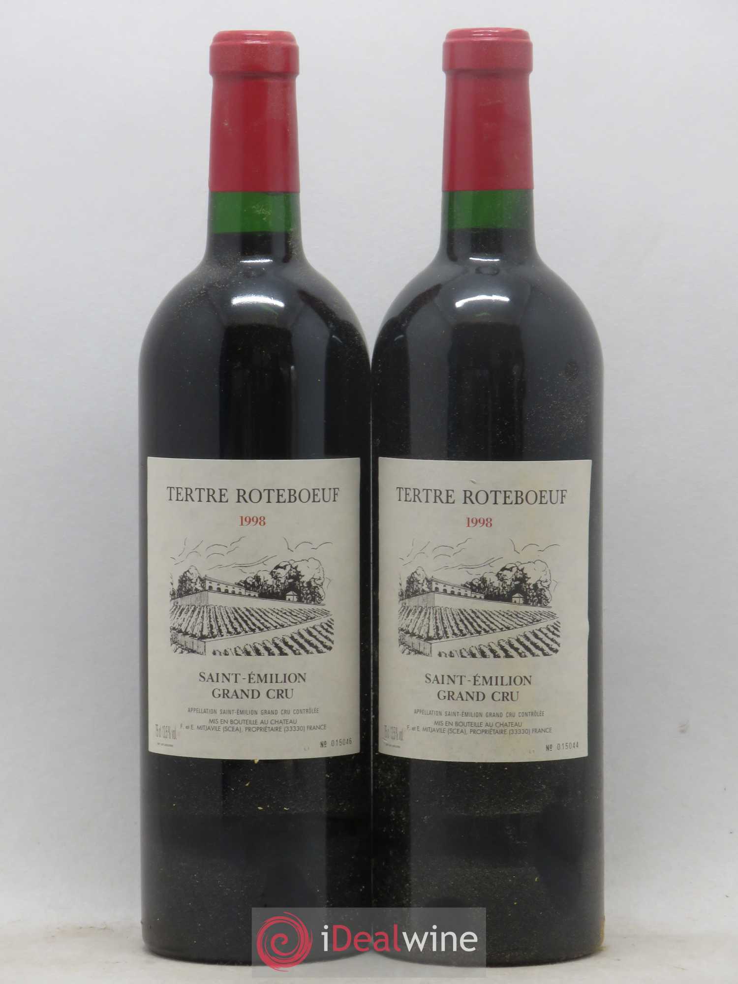 Château Tertre Roteboeuf 1998 - Lot de 2 bouteilles - 0